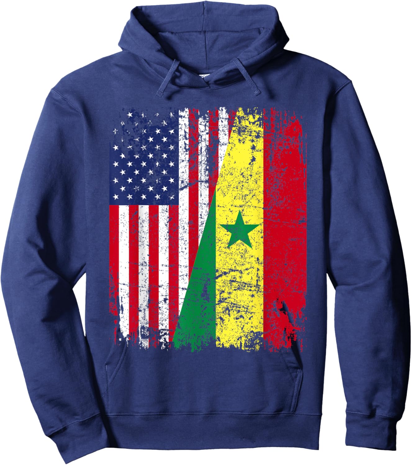 SENEGALESE American Flag | Men Women Kids | SENEGAL Hoodie - Hoodie | Navy