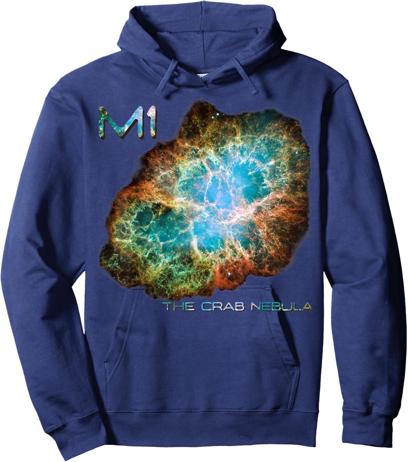 Space Astronomy M1 The Crab Nebula Messier Astronomers Hoodie - Hoodie | Navy