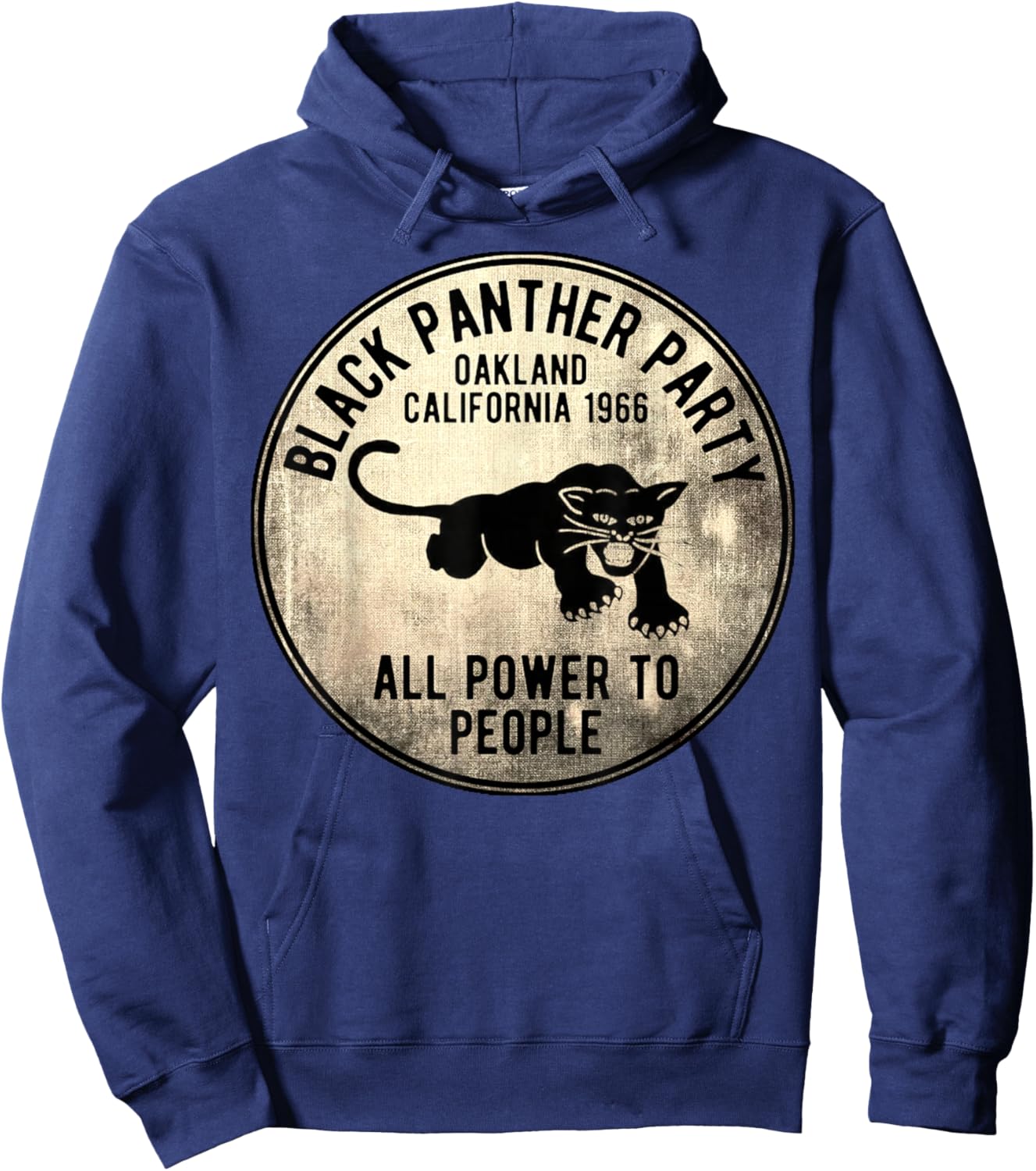 Vintage Oakland California 1966 Black Panther Party Hoodie - Hoodie | Navy