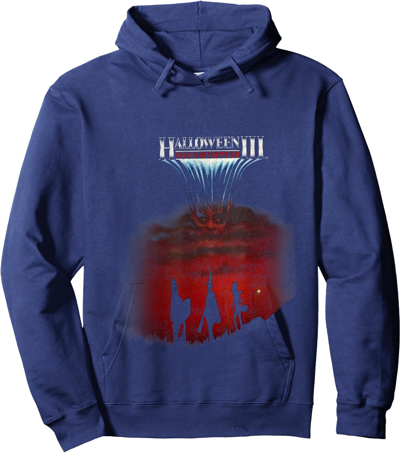 Halloween 3 Season Of The Witch Silhouette Poster Hoodie - Hoodie | Navy