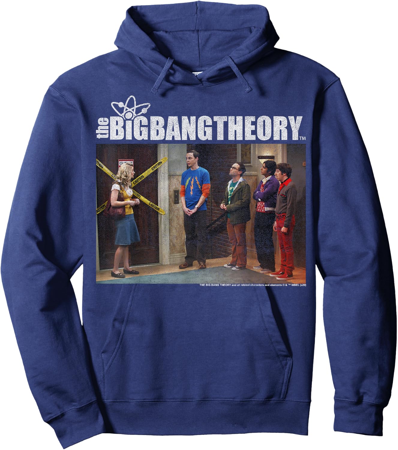 The Big Bang Theory Broken Elevator Group Shot Hoodie - Hoodie | Navy