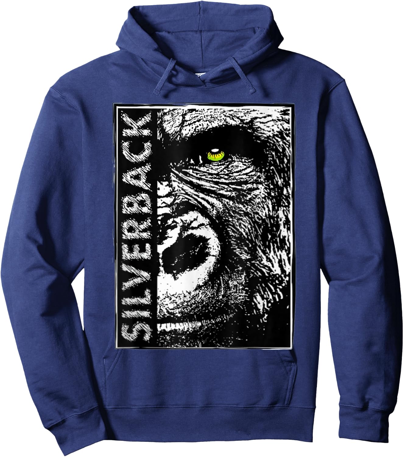 Silverback Gorilla Ape Buff Alpha Gym Gift Hoodie - Hoodie | Navy