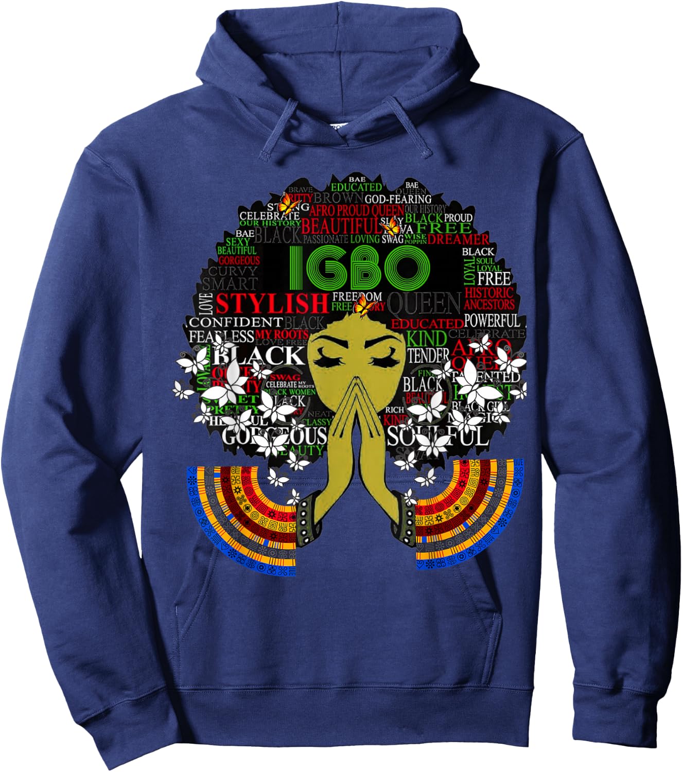 Igbo Girl - Cute Nigerian Girl Of Nigeria Hoodie - Hoodie | Navy