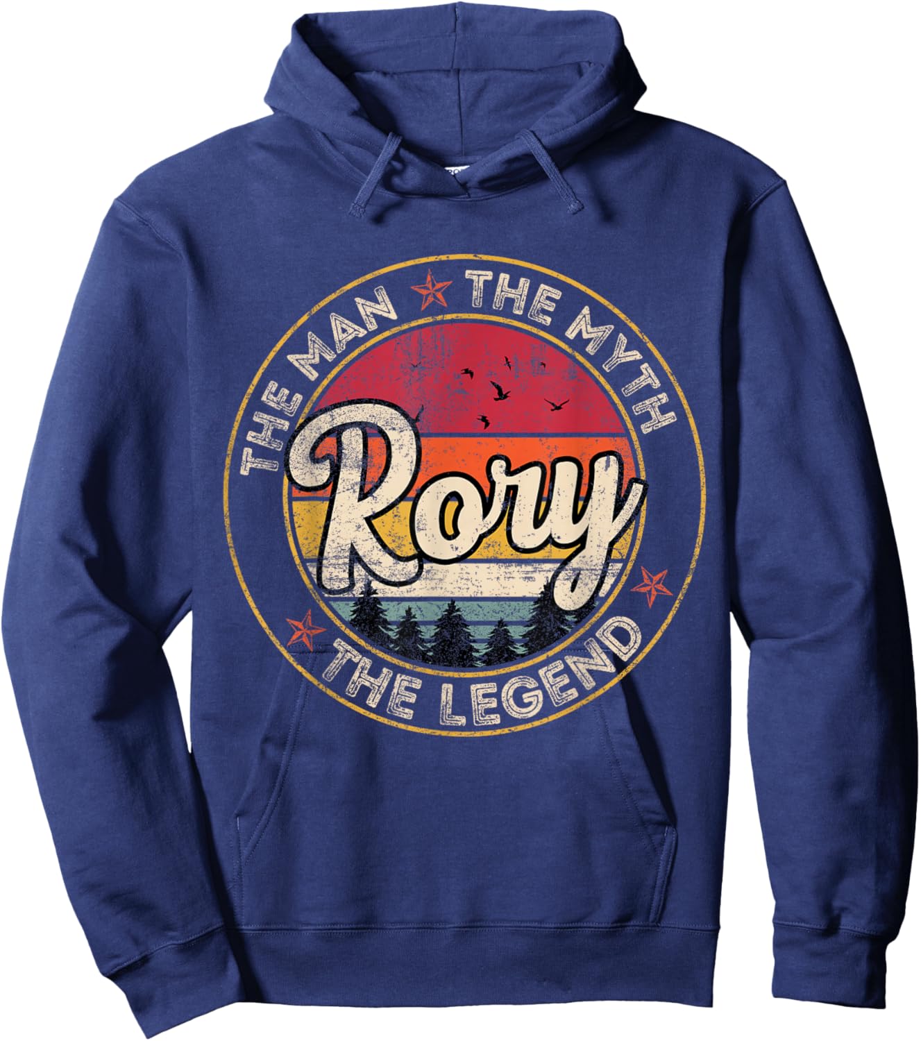 Rory The Man The Myth The Legend Personalized Name Hoodie - Hoodie | Navy