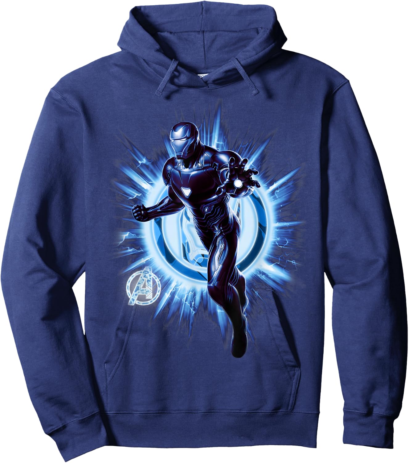 Marvel Avengers Endgame Iron Man Blast Graphic Hoodie - Hoodie | Navy