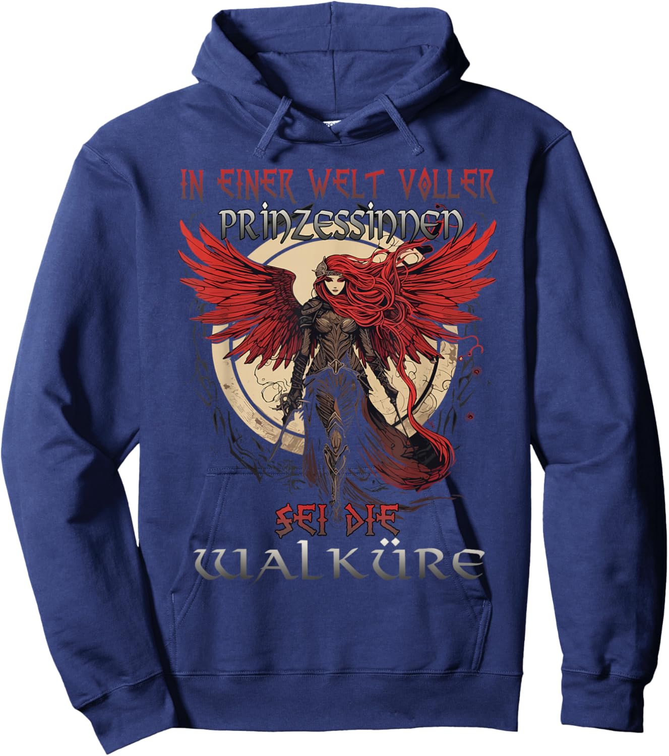 Stolze Walküre - Symbol der nordischen Schönheit Walküren Hoodie - Hoodie | Navy