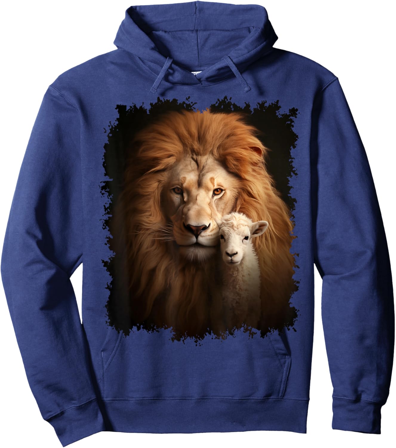 Lion and Lamb : Messiah Powerful Protector Hoodie - Hoodie | Navy