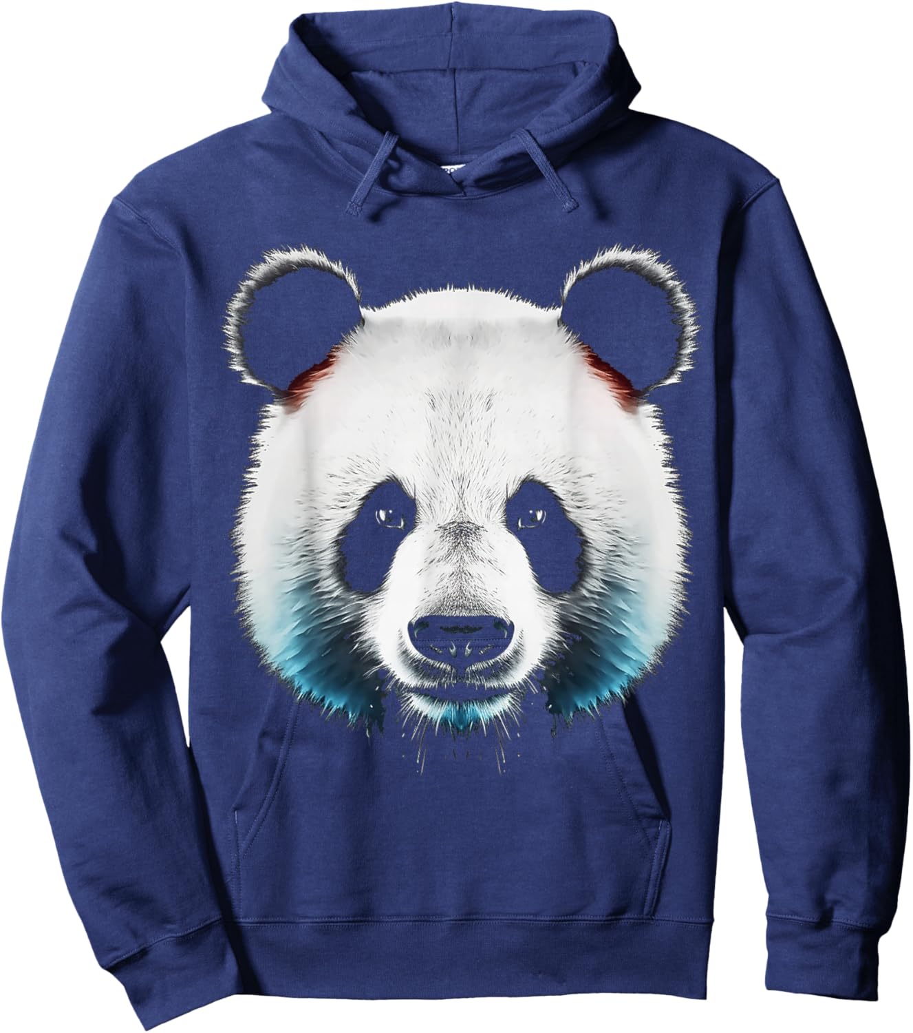 Panda Illustration Art Animal Love Graphic Panda Hoodie - Hoodie | Navy