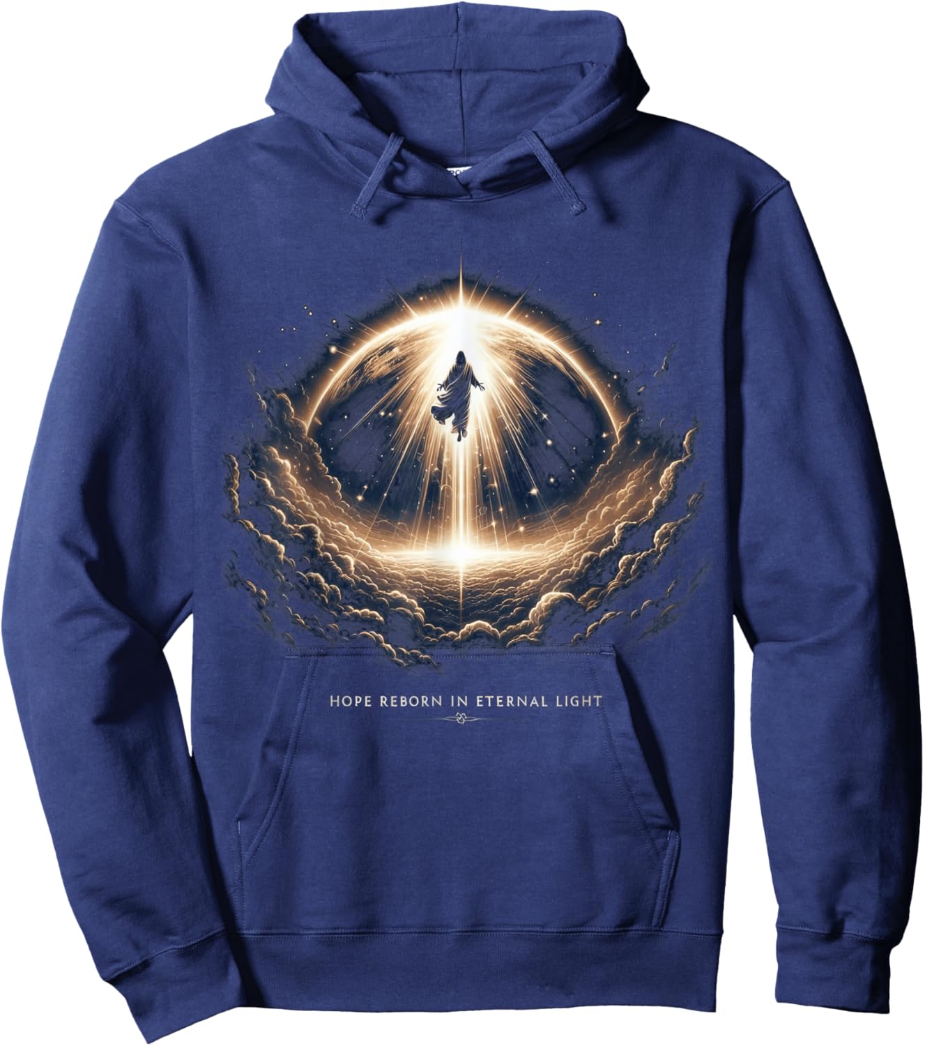 Christians Religion Believers Man Women Kids Jesus Christ Resurrection - Easter Day Christian Faith Hoodie - Hoodie | Navy