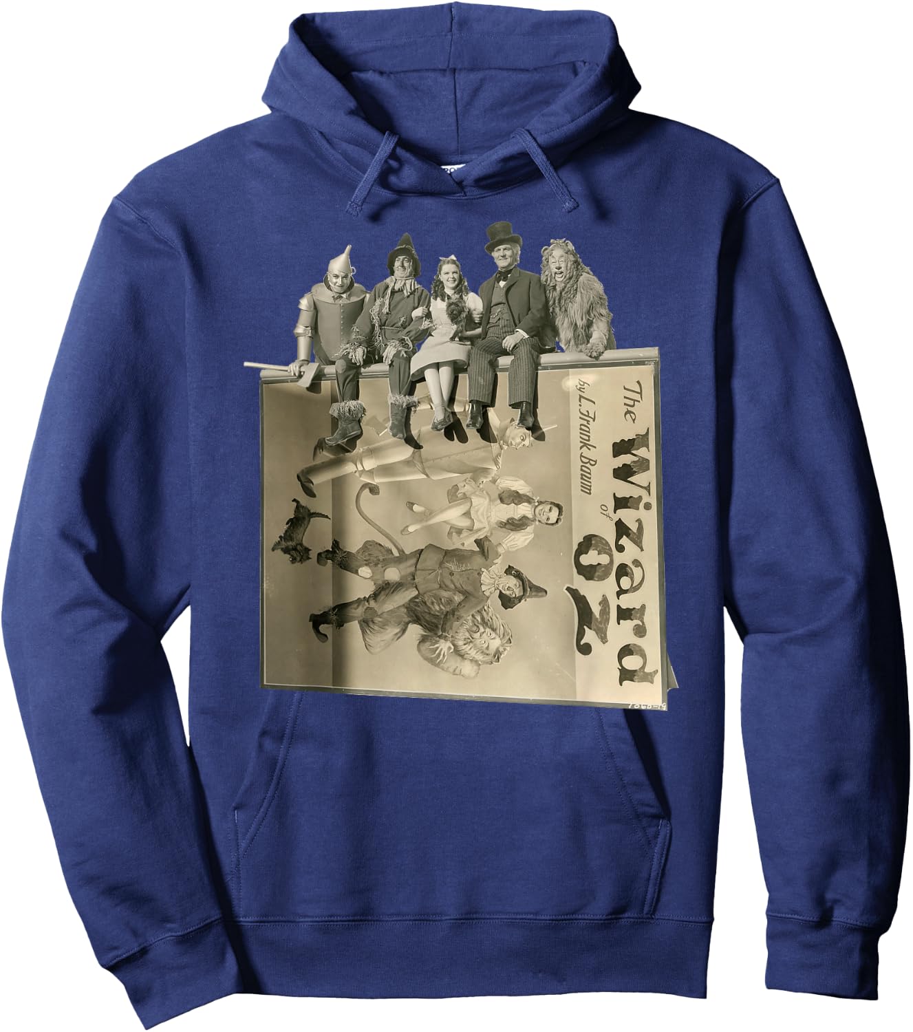 Tin Man Cowarldly Lion Scarecrow Toto Dorothy Wizard of OZ Hoodie - Hoodie | Navy