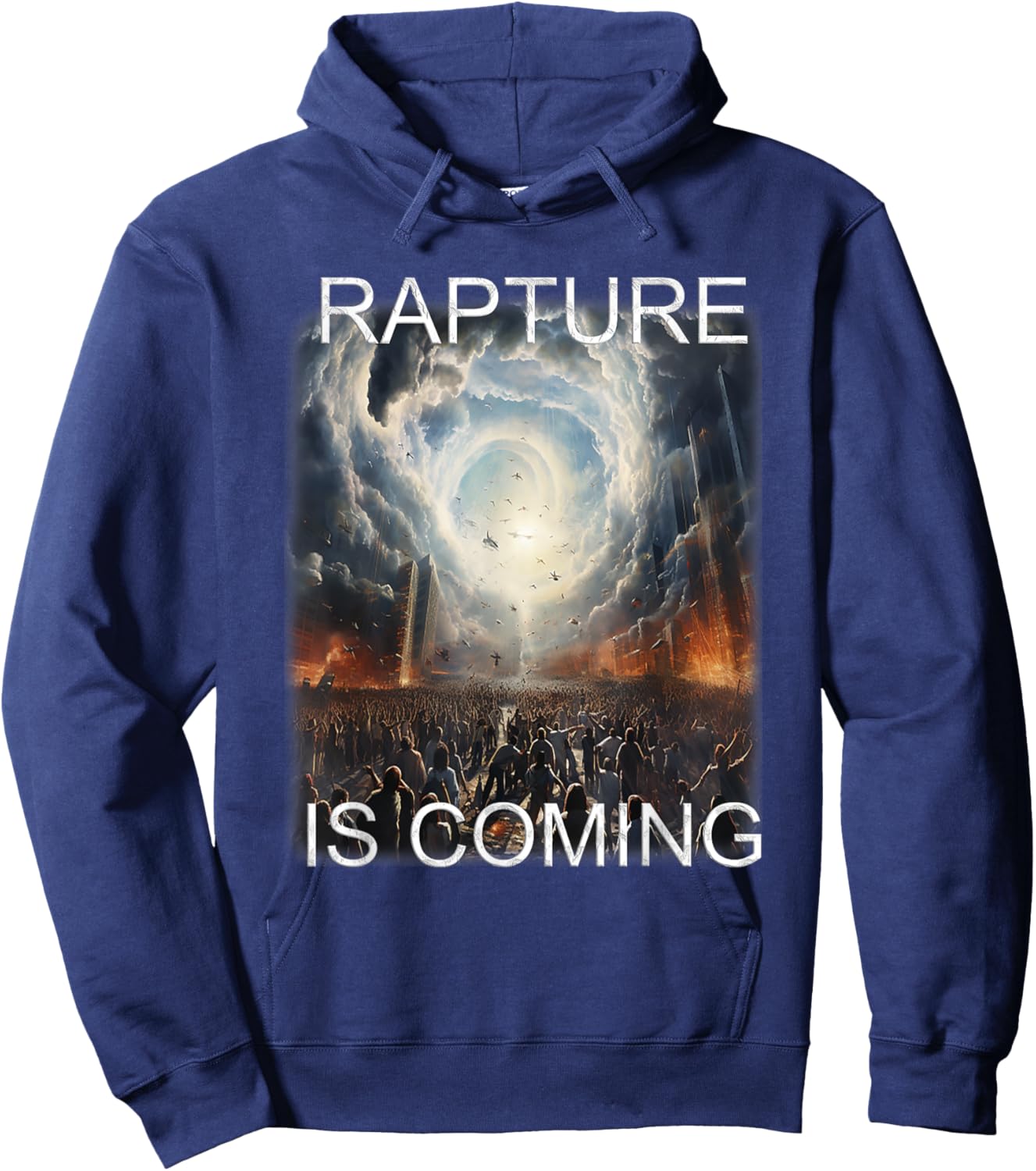 Rapture is Coming Hoodie - Hoodie | Navy