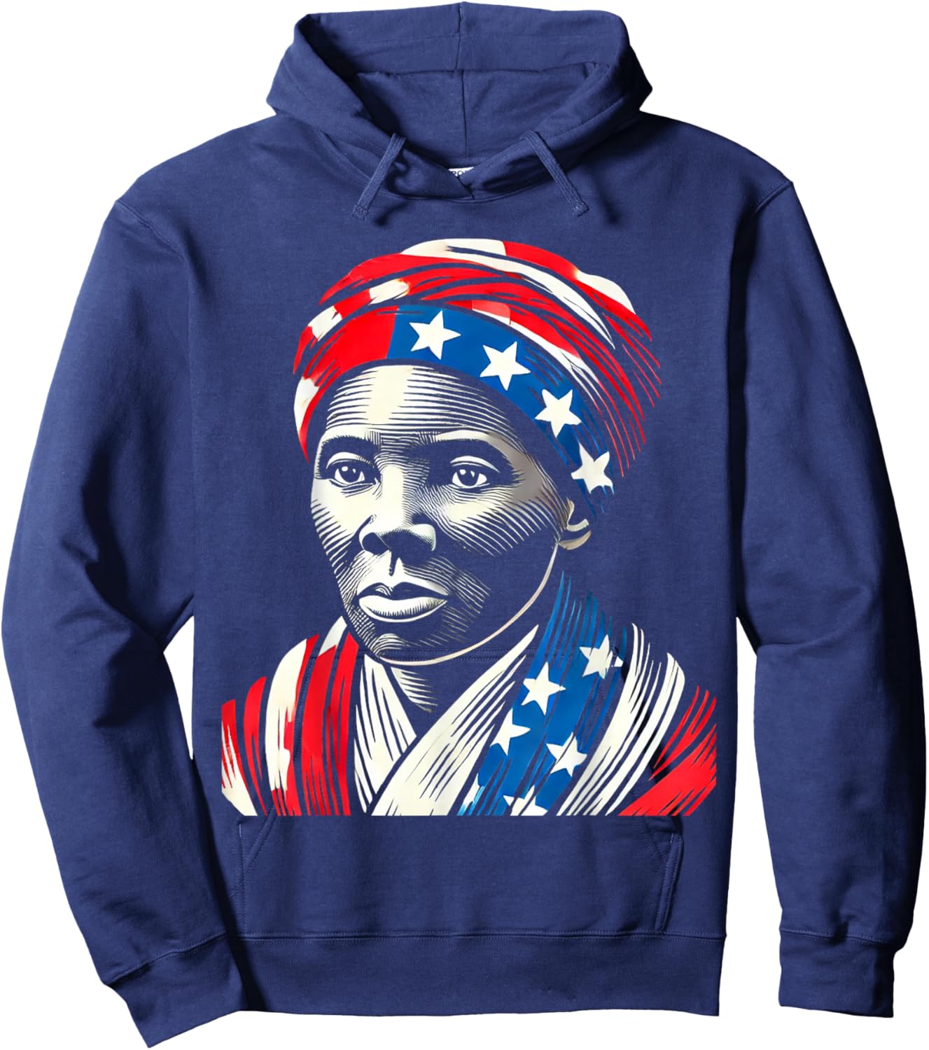 Harriet Tubman Underground Railroad American Hero Design Hoodie - Hoodie | Navy