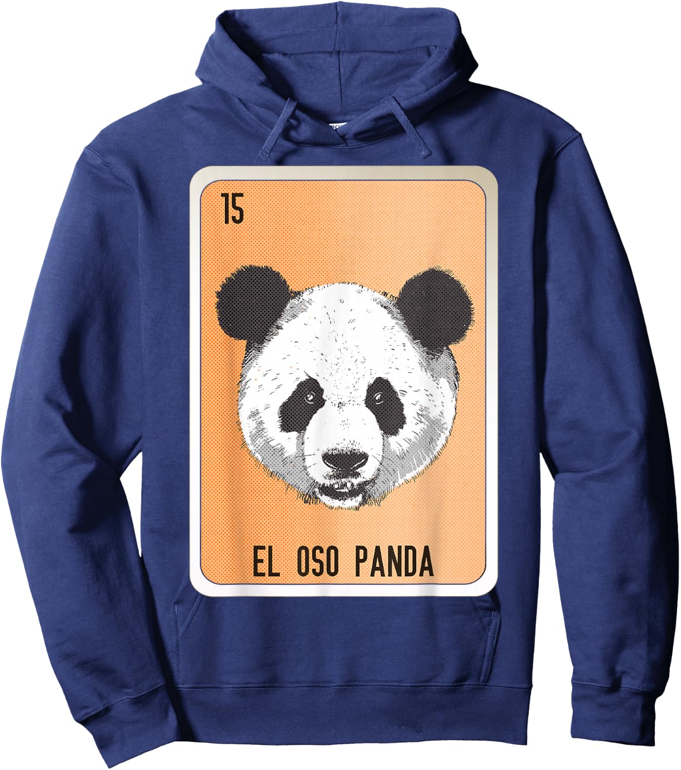 El Oso Panda Mexican Slang Chicano Bingo Cards Hoodie - Hoodie | Navy