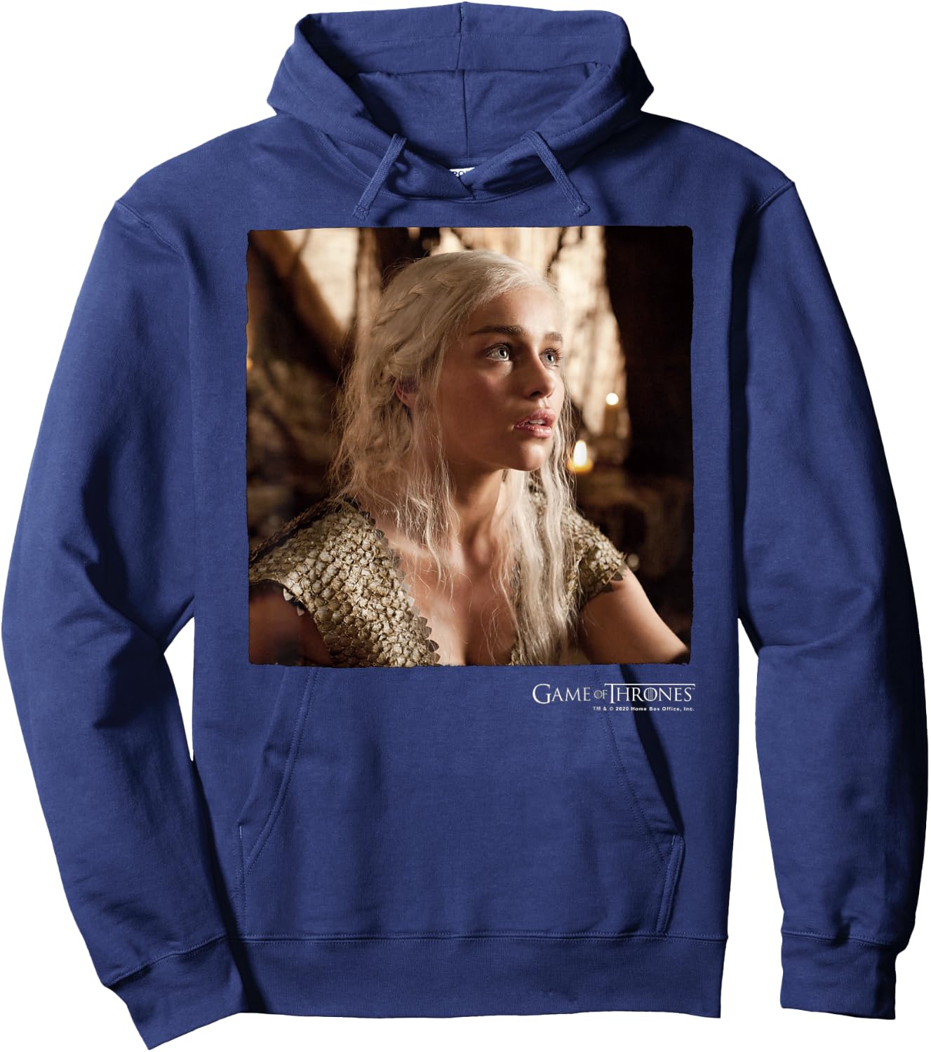 Game of Thrones Daenerys Targaryen Square Portrait Hoodie - Hoodie | Navy