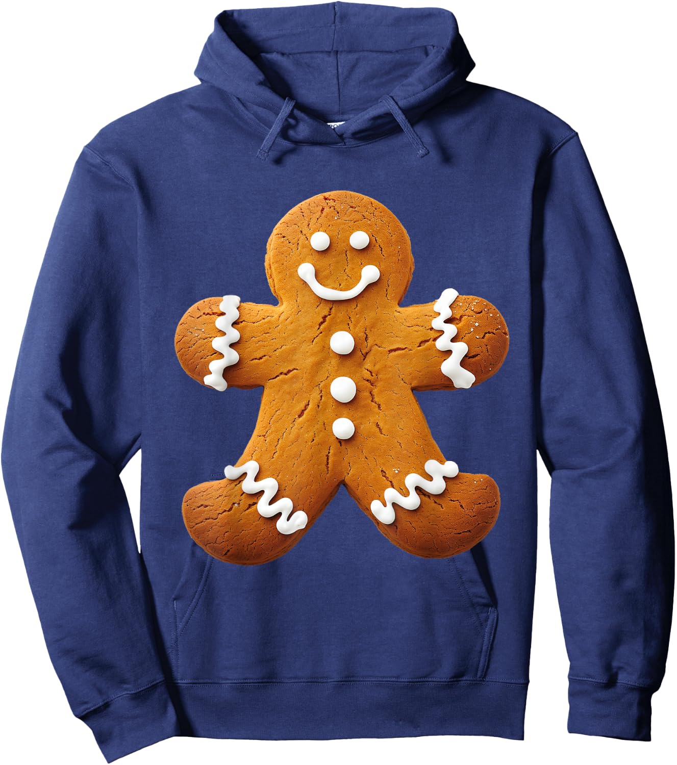 Gingerbread Man Costume Funny Halloween Christmas Graphic Hoodie - Hoodie | Navy