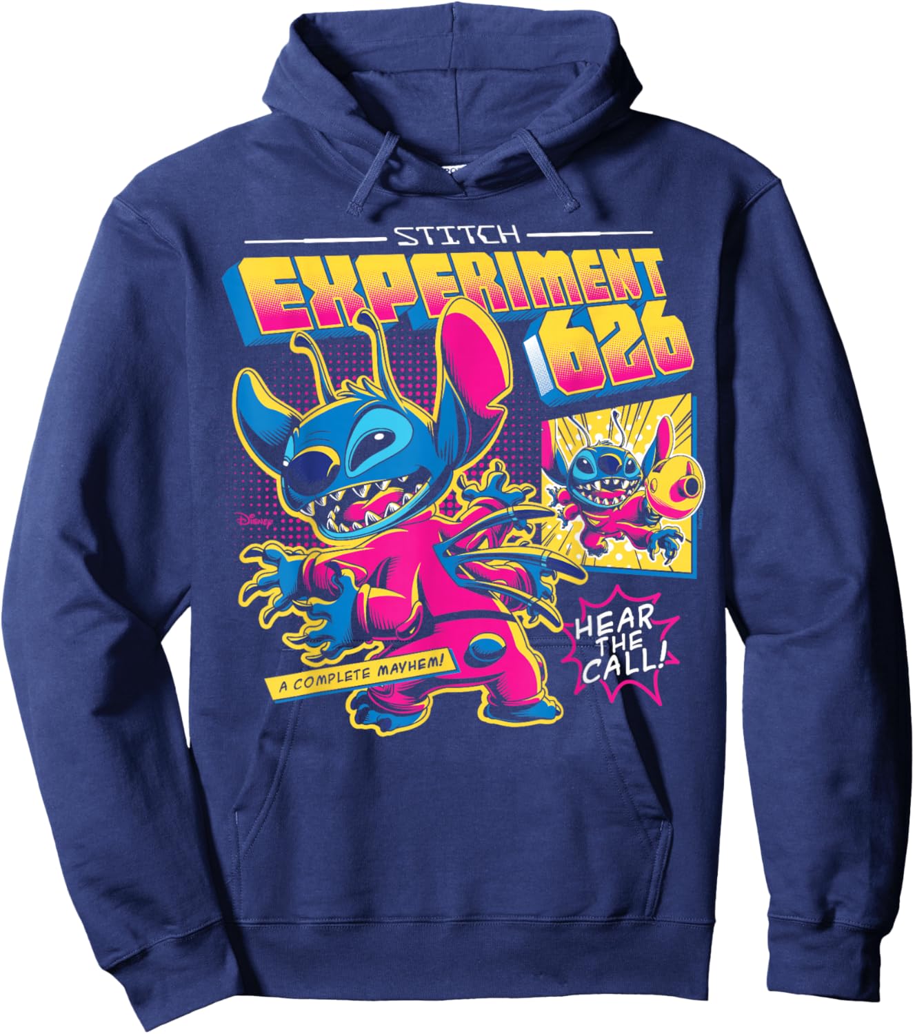 Lilo And Stitch - Experiment 626 Alien Magazine Cover Hoodie - Hoodie | Navy