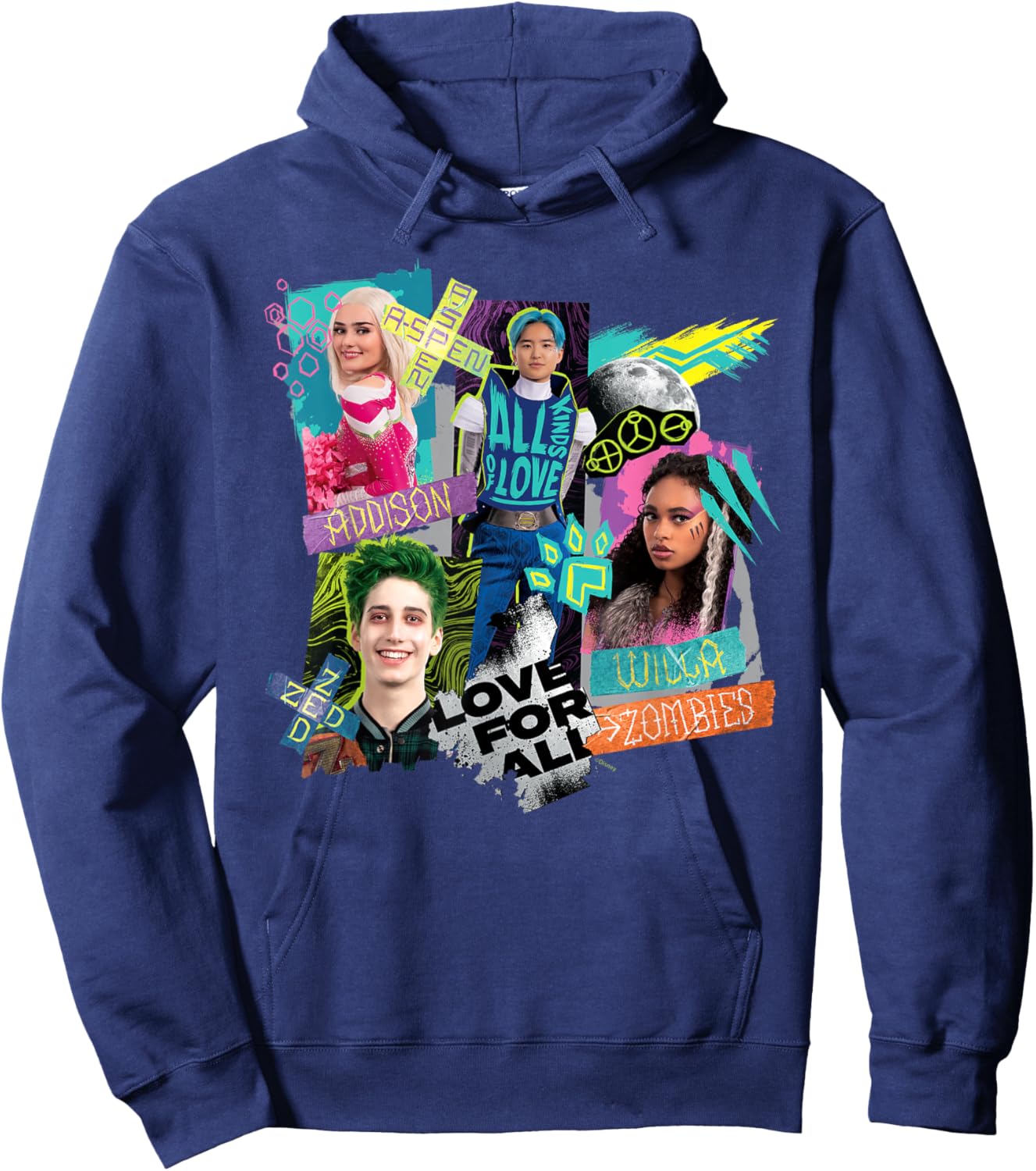 Disney Channel Zombies 3 Love for All, All Kinds of Love Hoodie - Hoodie | Navy