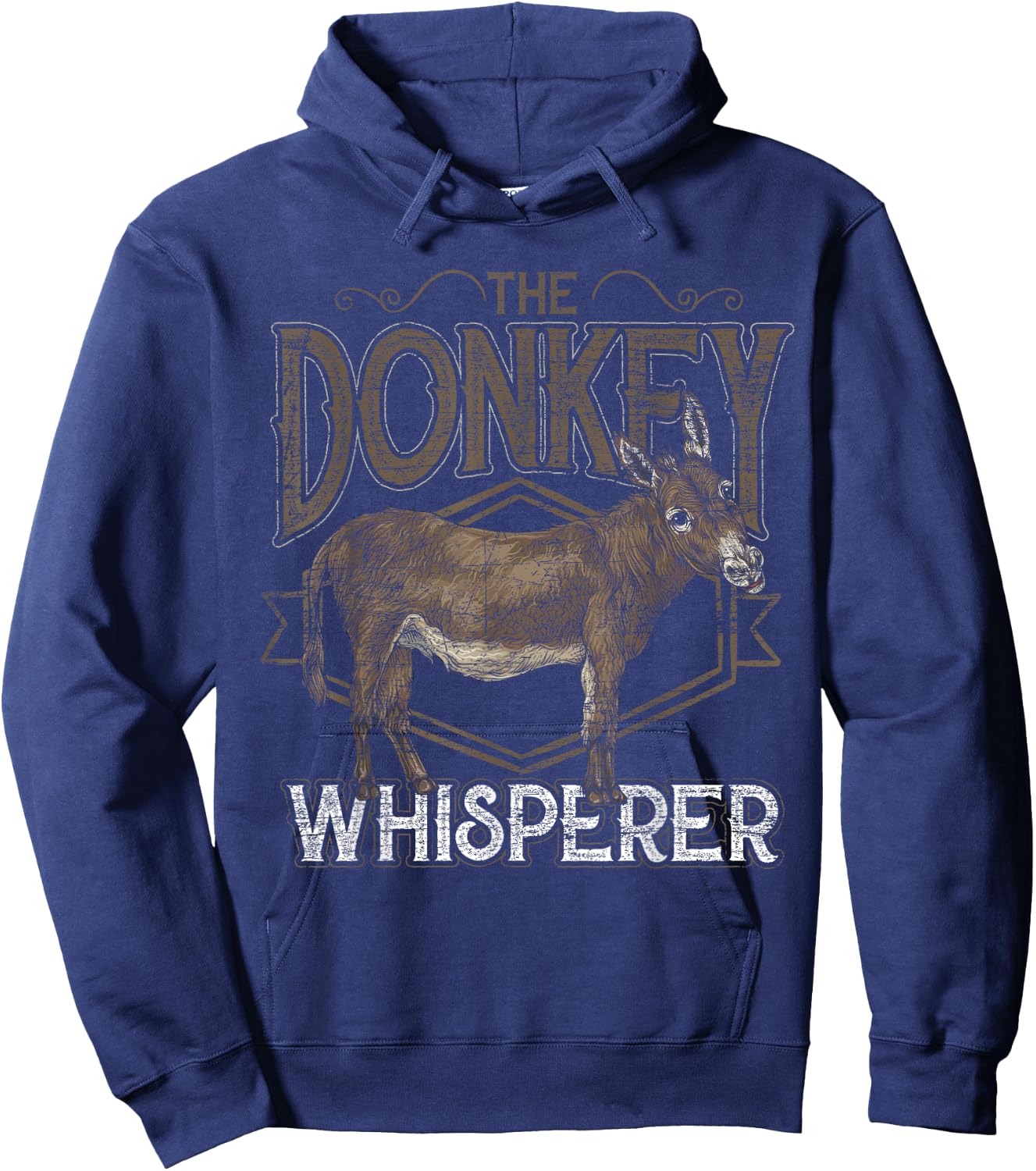 Farm Animal The Donkey Whisperer Farmer Gift Donkey Hoodie - Hoodie | Navy