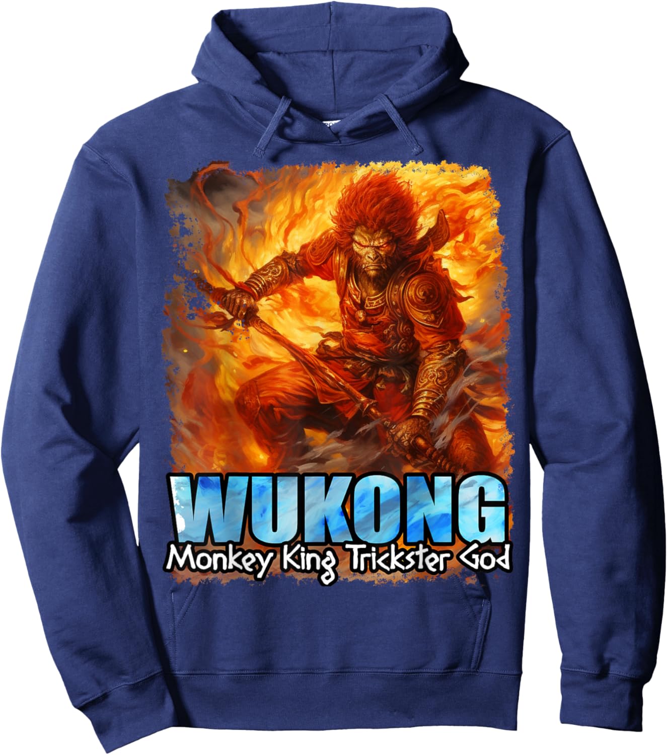 Chinese Mythology King Wukong Hoodie - Hoodie | Navy