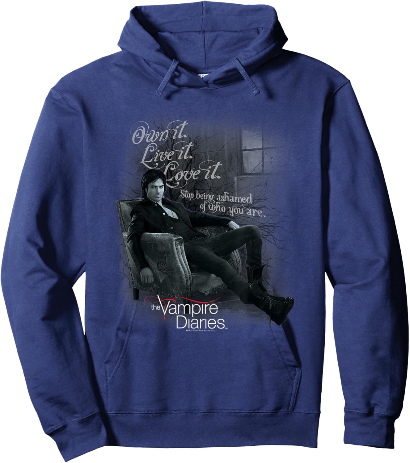 The Vampire Diaries Be Yourself Hoodie - Hoodie | Navy