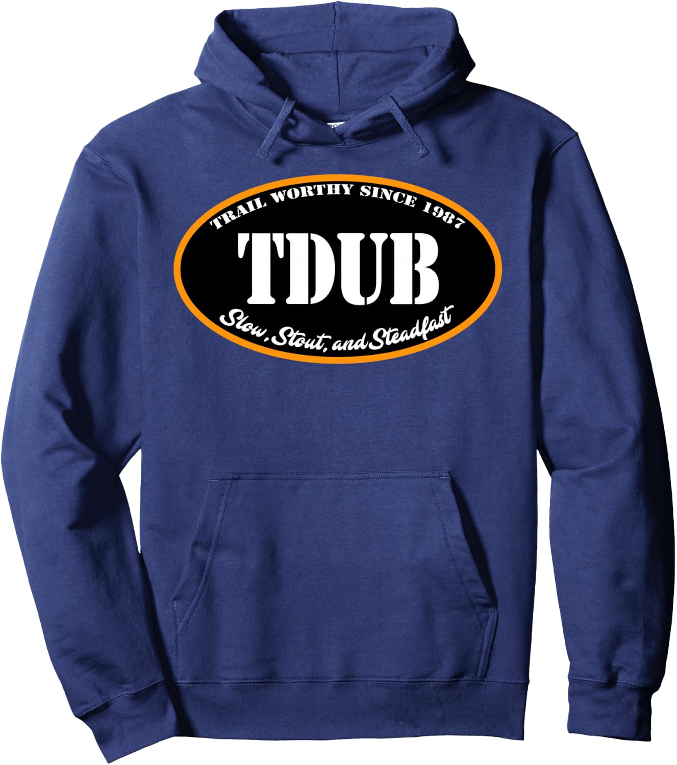 TW200 Trailway Jersey Like Motorcycle Back Logo Hoodie - Hoodie | Navy