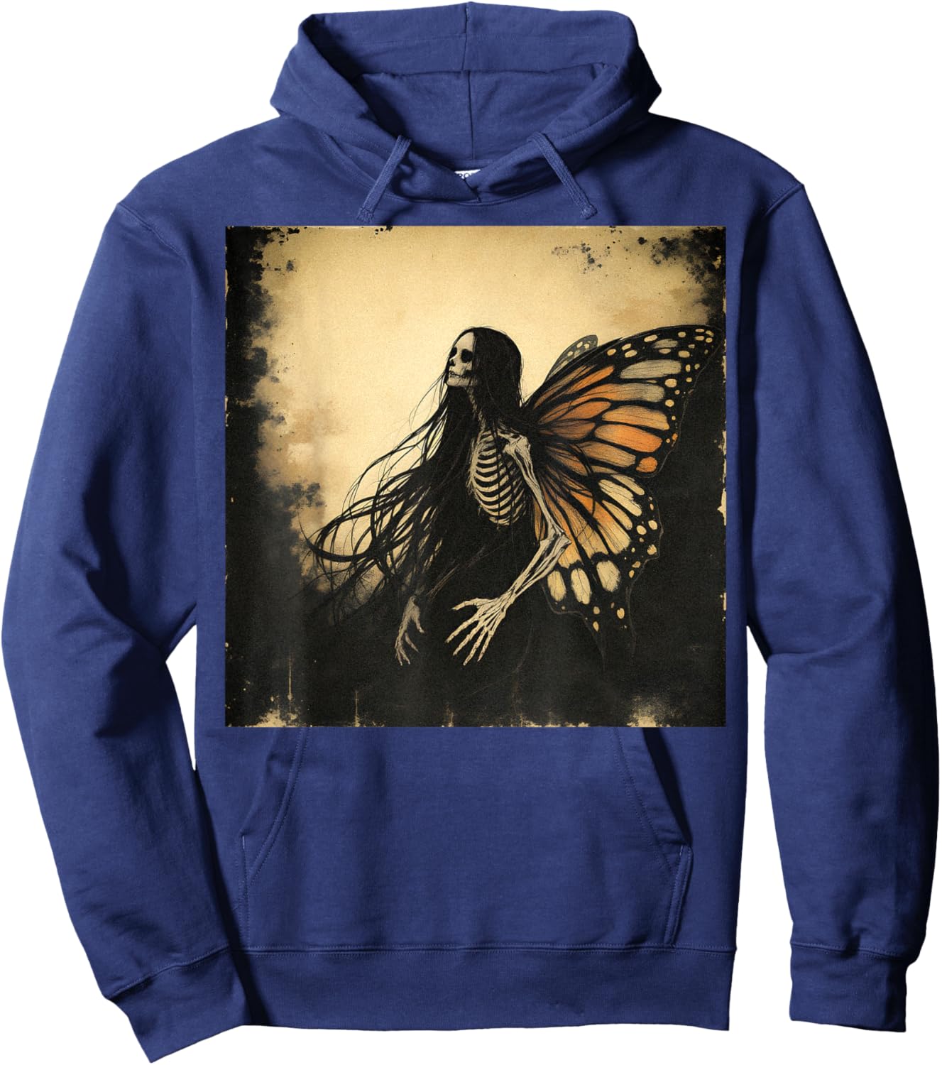 Ethereal Fairy Gothic Dark Art Aesthetic Grunge Horror Hoodie - Hoodie | Navy