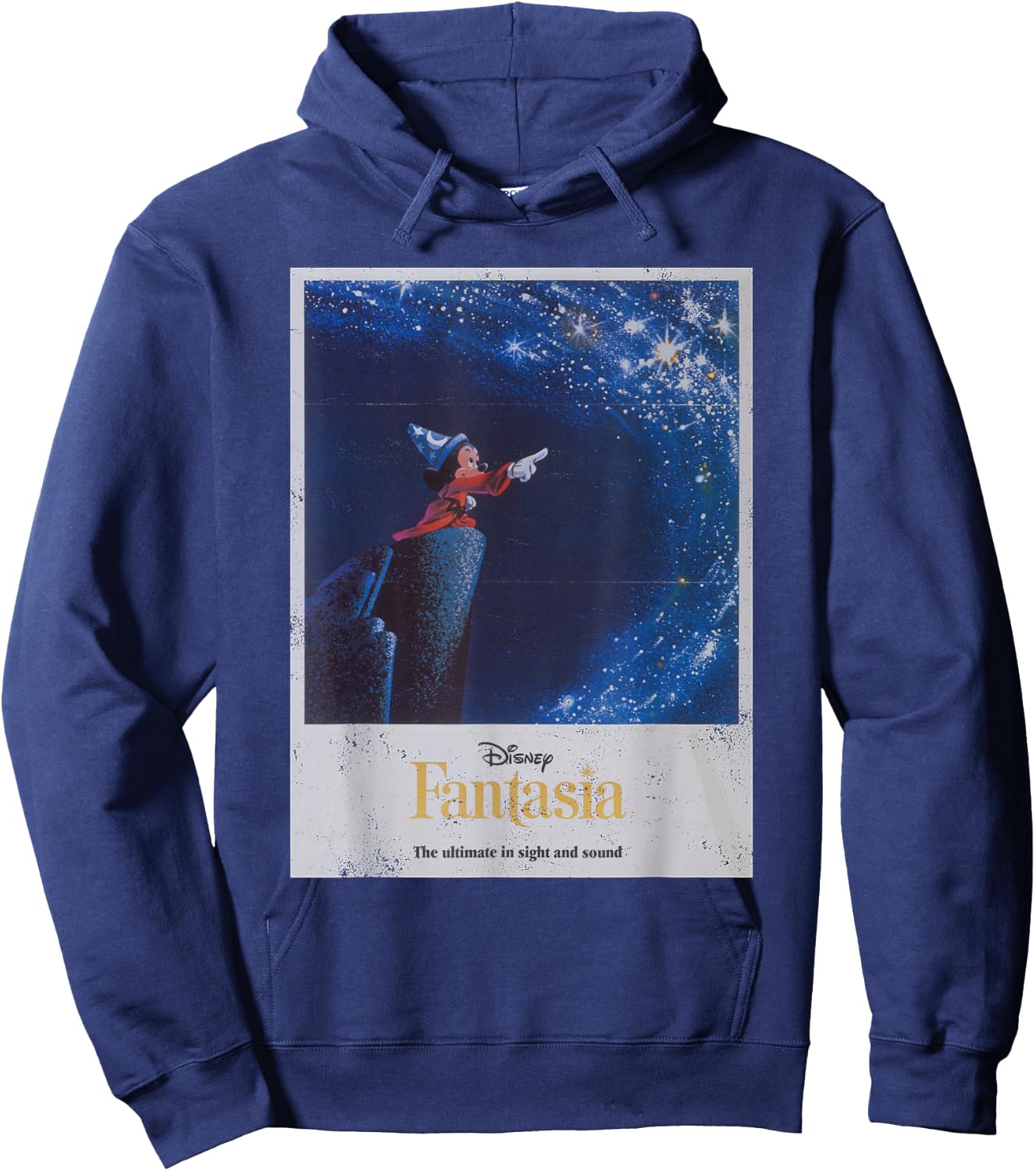 Disney Mickey Mouse Fantasia Retro Poster Small Hoodie - Hoodie | Navy