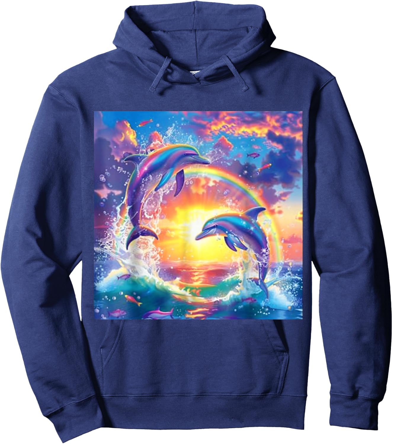 I Just Wanna Be Part of Your Symphony, Symphony Dolphin Meme Hoodie - Hoodie | Navy