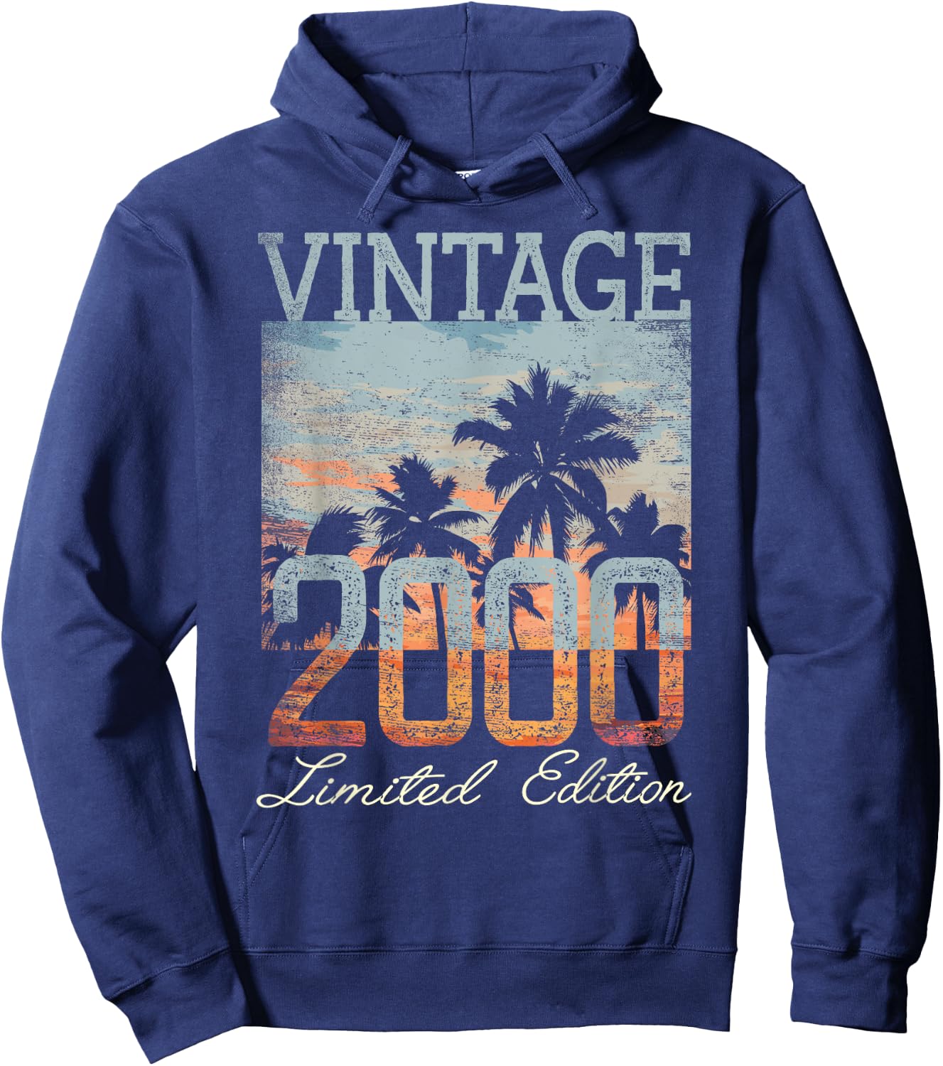 Vintage 2000 Limited Edition 25th Birthday 25 Year Old Gifts Hoodie - Hoodie | Navy