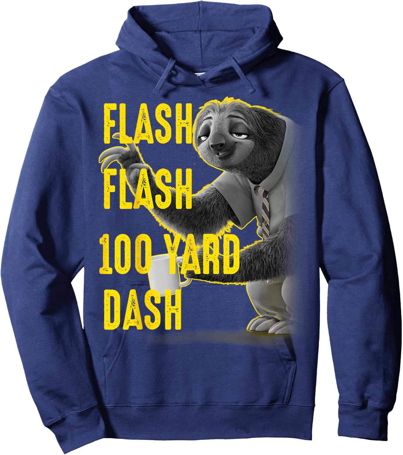 Disney Zootopia Flash Flash 100 Yard Dash Portrait Hoodie - Hoodie | Navy