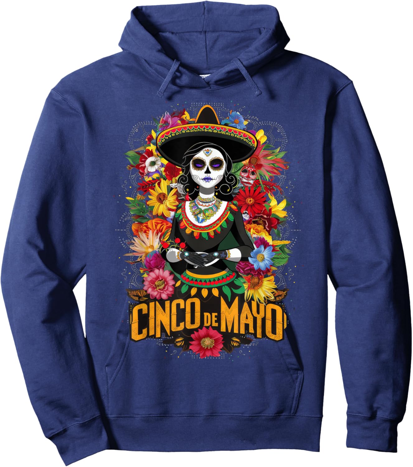 Cinco De Mayo Girl Mexican Fiesta 5 De Mayo Hoodie - Hoodie | Navy