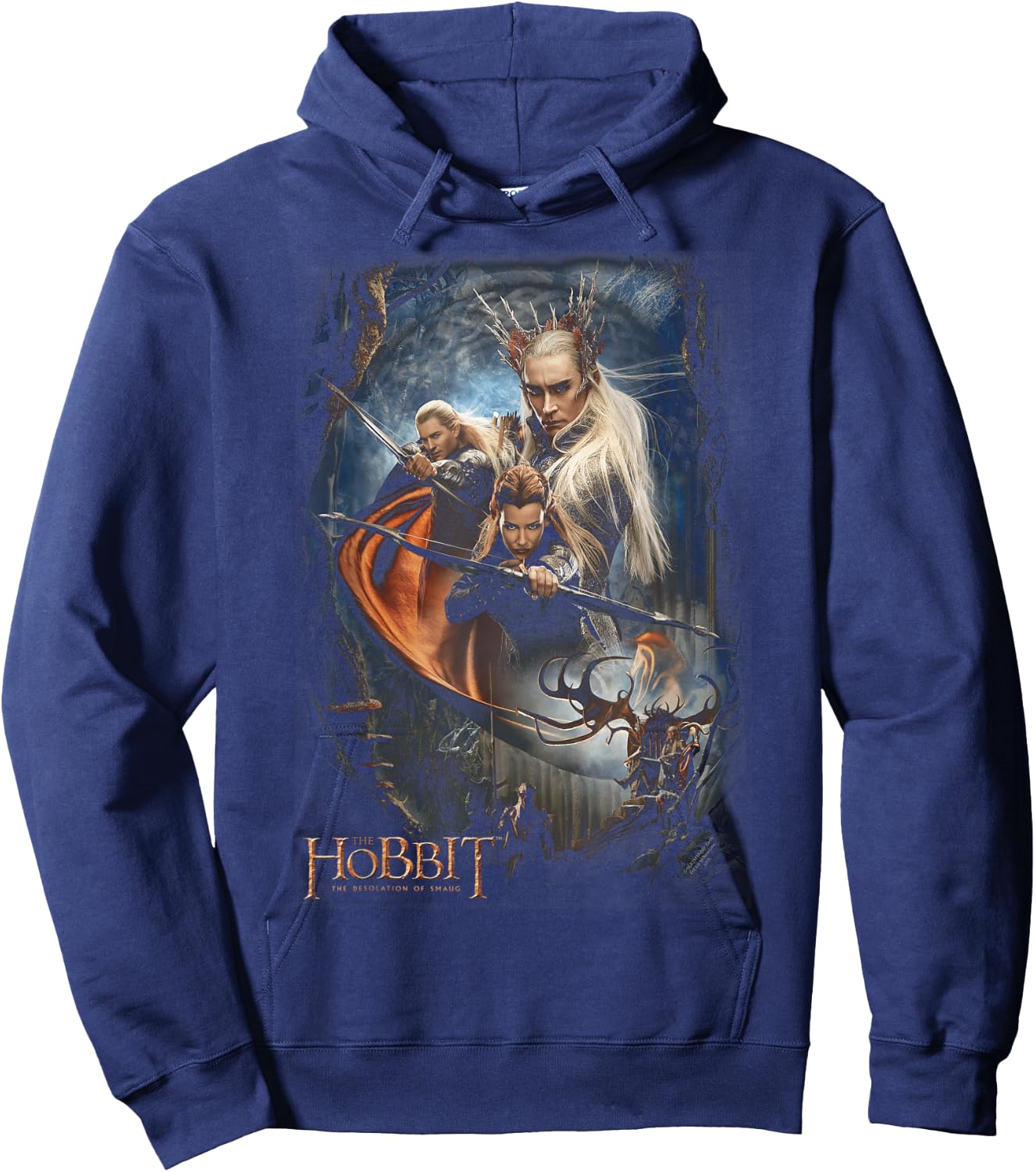 Hobbit Thranduil's Realm Hoodie - Hoodie | Navy