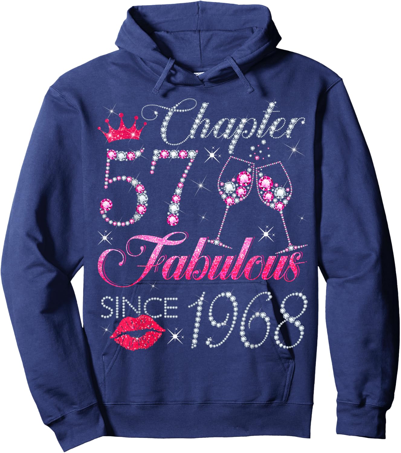 Chapter 57 Fabulous Since 1968 57Th Birthday Gift Hoodie - Hoodie | Navy