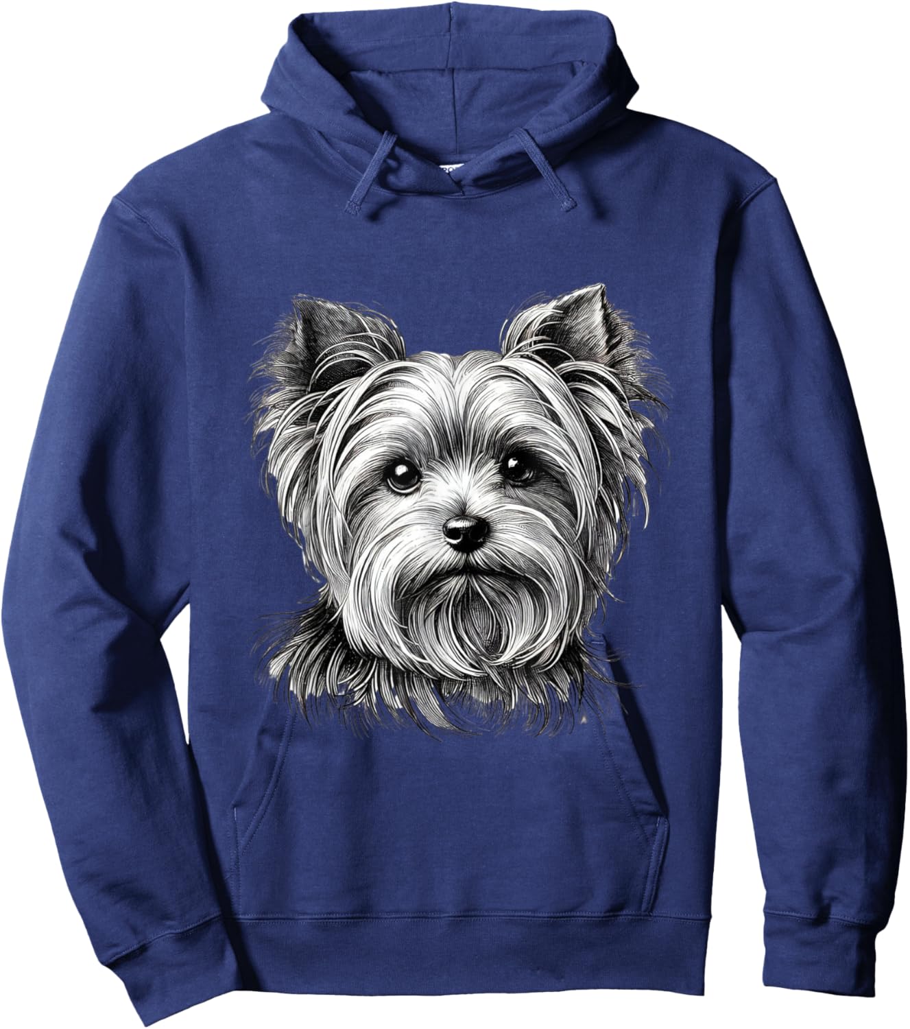 Yorkie Dog Face Illustration for Dog Lovers Hoodie - Hoodie | Navy