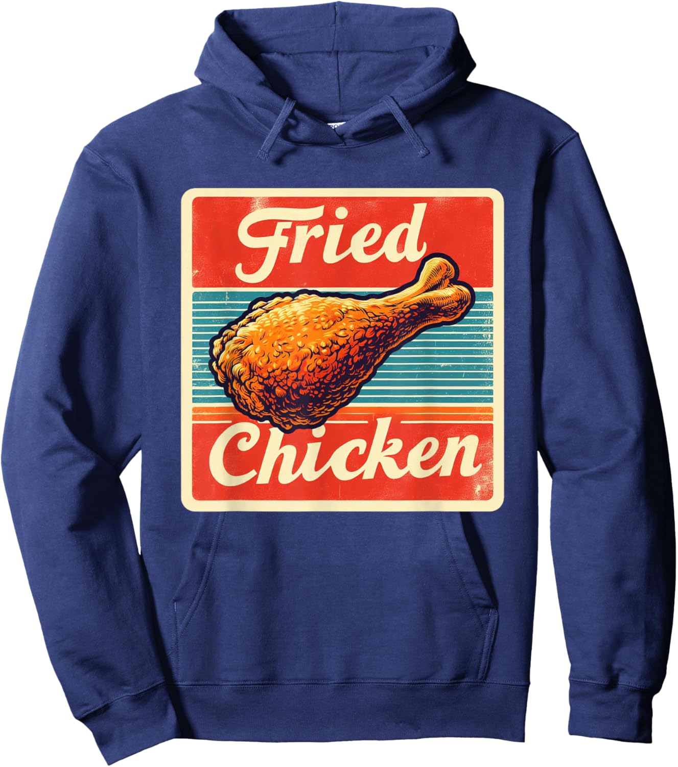 Vintage Fried Chicken Hoodie - Hoodie | Navy