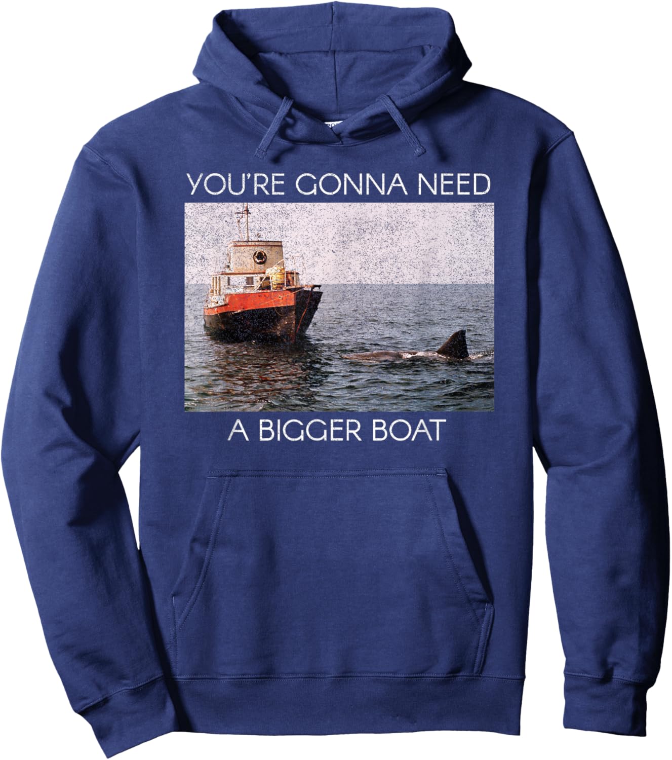 Jaws Screen Grab You're Gonna Need A Bigger Boat Hoodie - Hoodie | Navy