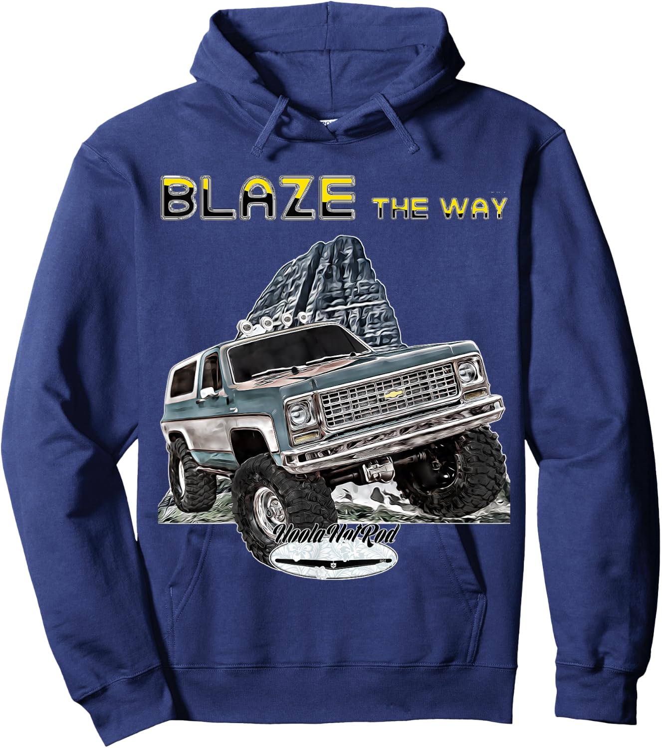 Blazer,Lifted Squarebody Truck,K5,Jimmy,Suburban,Silverado Hoodie - Hoodie | Navy