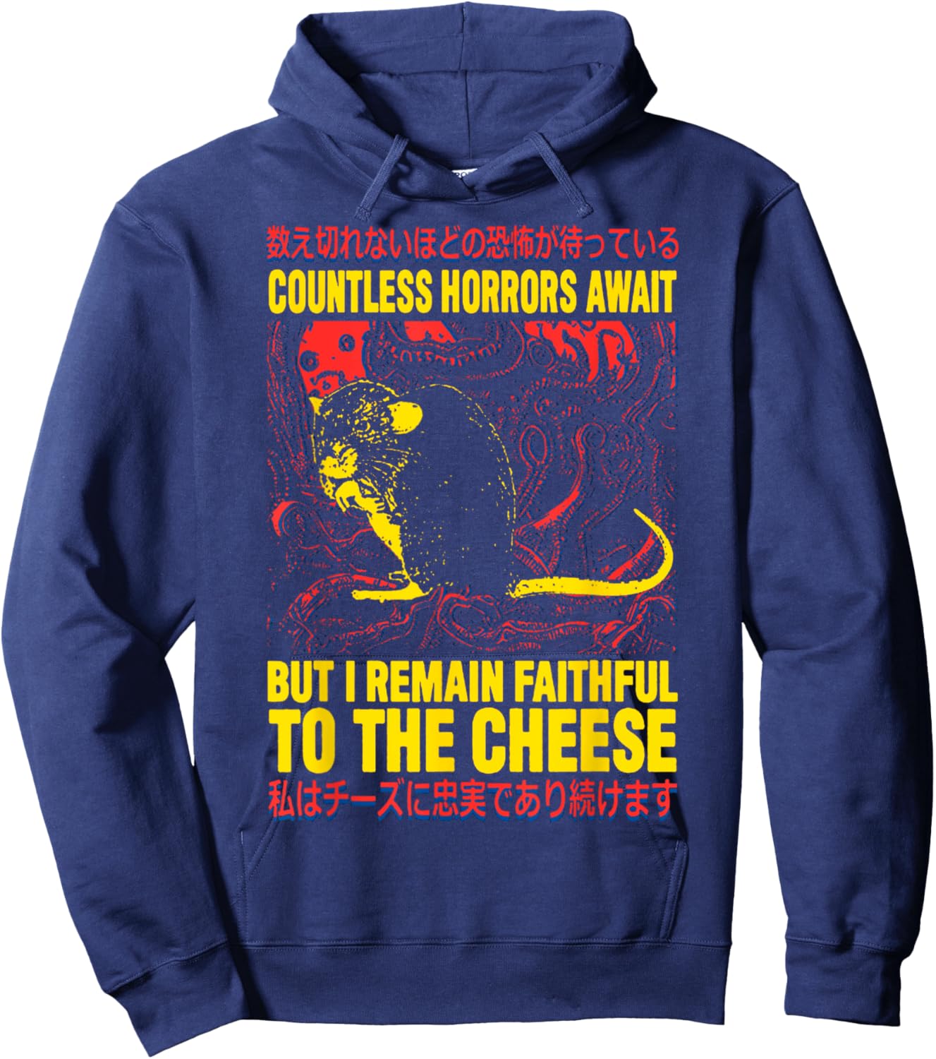 Faithful To The Cheese Faithful to the Cheese Rat Hoodie - Hoodie | Navy