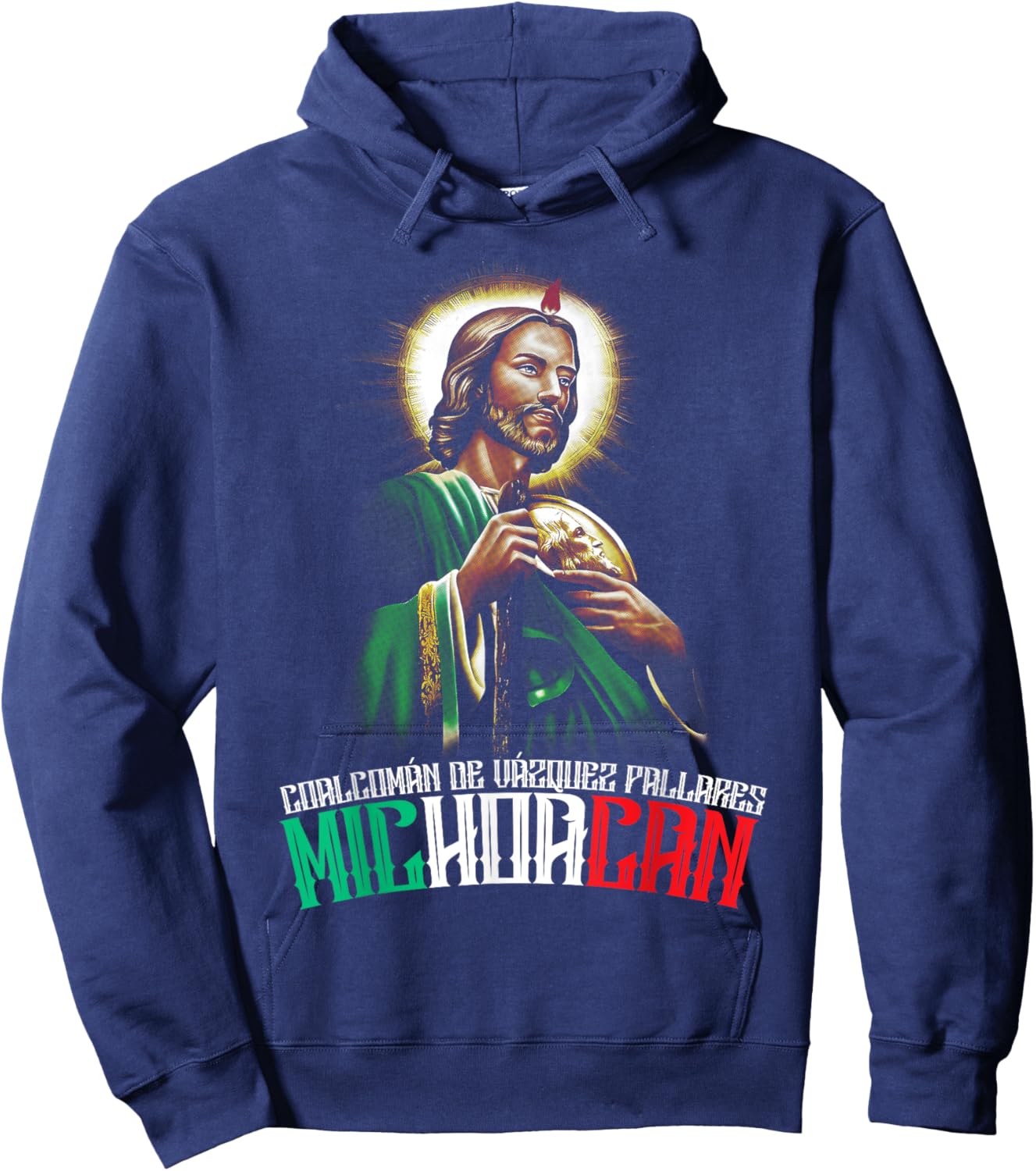Coalcomán de Vázquez Pallares Michoacán San Judas Tadeo Hoodie - Hoodie | Navy