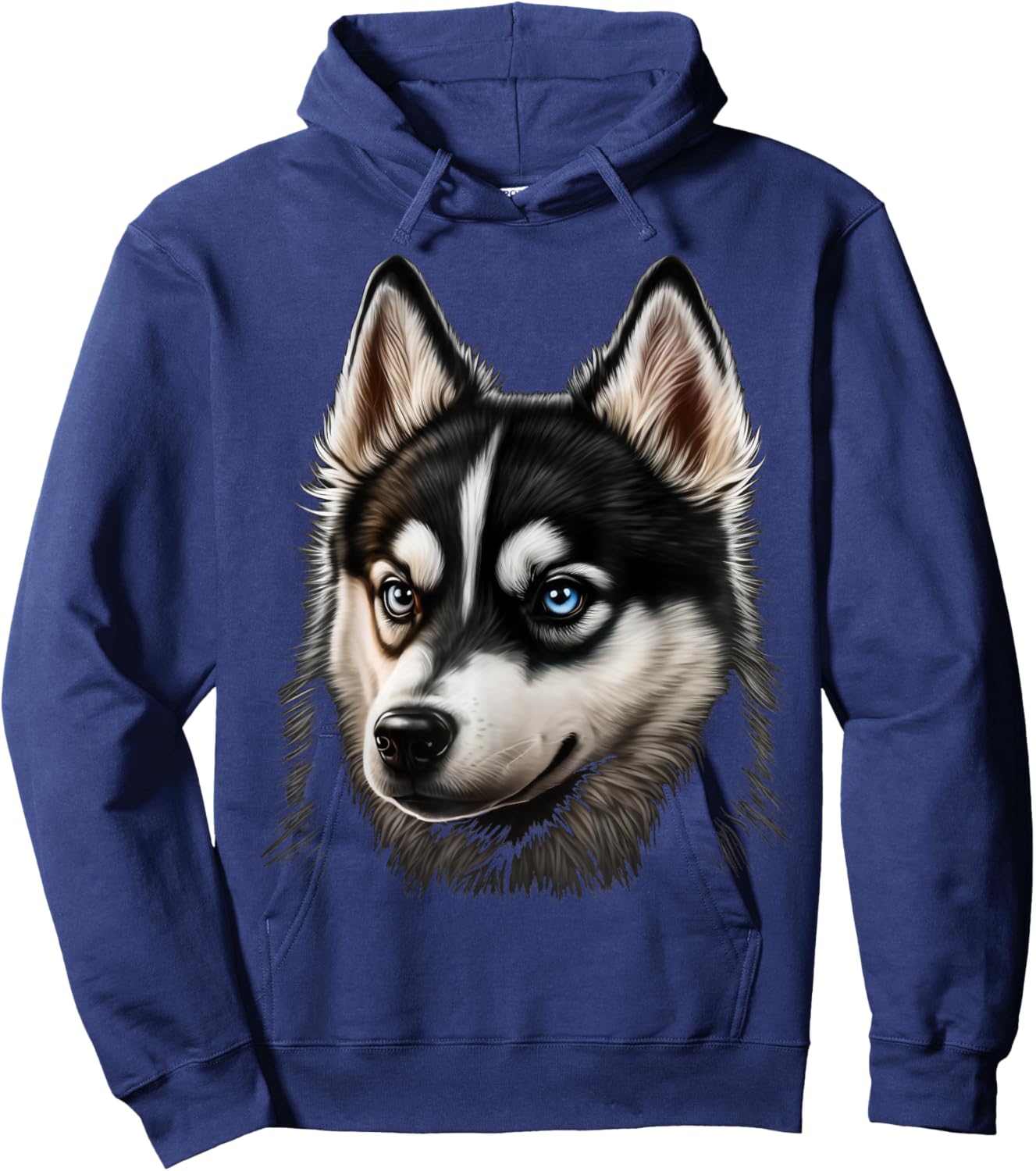Cute Siberian Husky Dog on Siberian Husky Lover Women Kids Hoodie - Hoodie | Navy