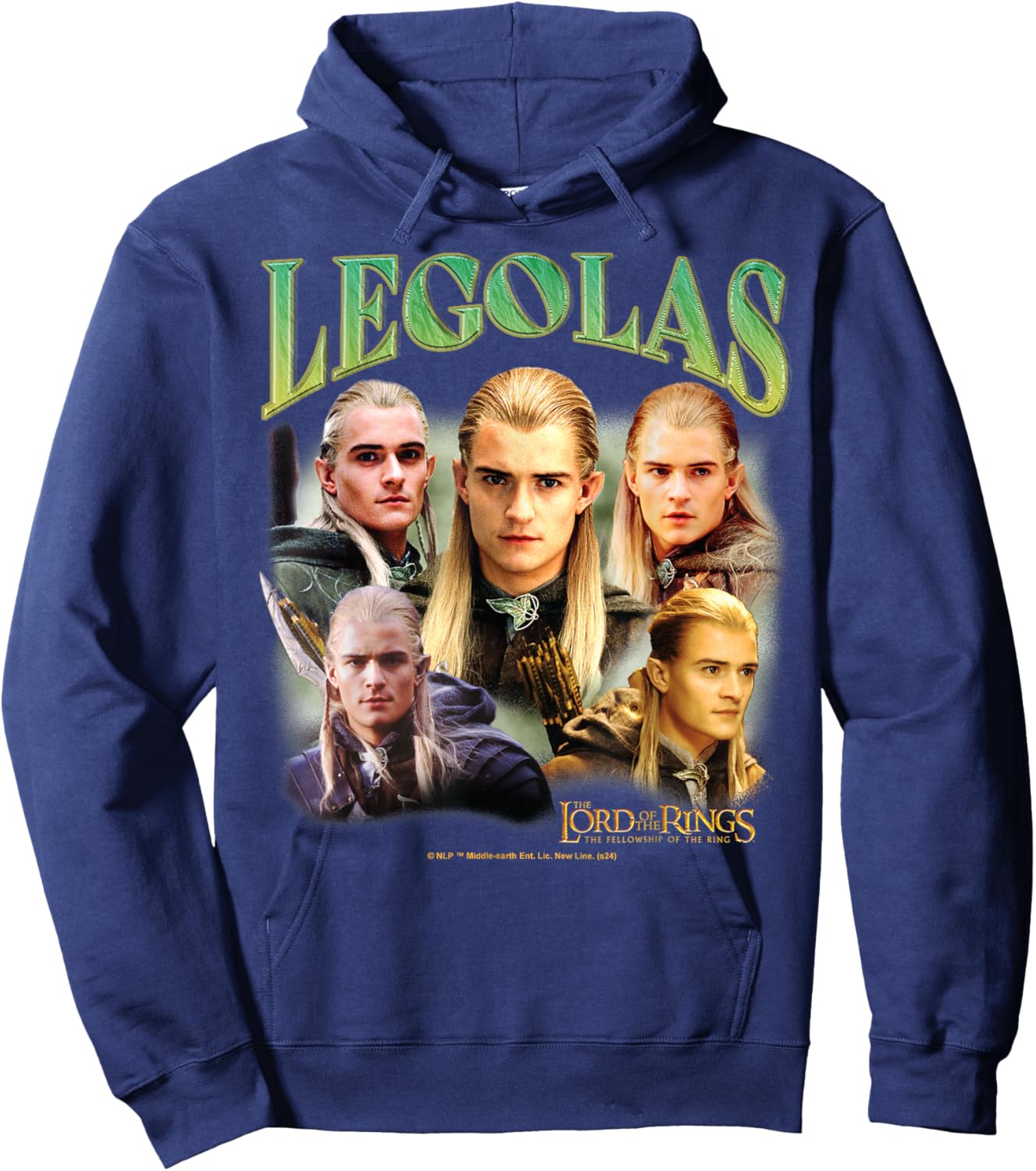 The Lord of The Rings - Fellowship of The Ring Legolas Elf Hoodie - Hoodie | Navy