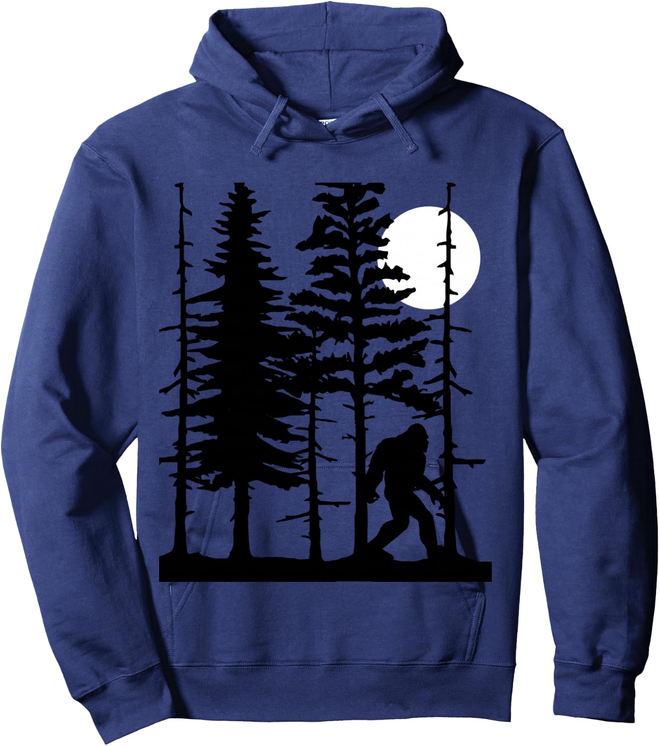 Bigfoot Hiding in Forest for Sasquatch Believers Hoodie - Hoodie | Navy