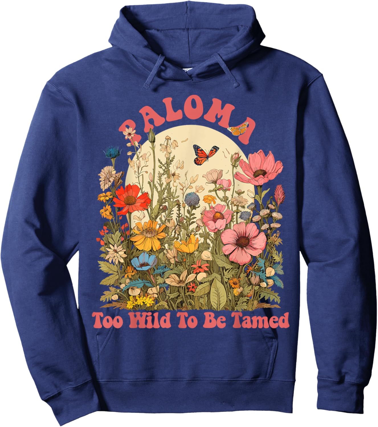 PALOMA Name Cute Retro Girls Wildflower PALOMA Name Hoodie - Hoodie | Navy