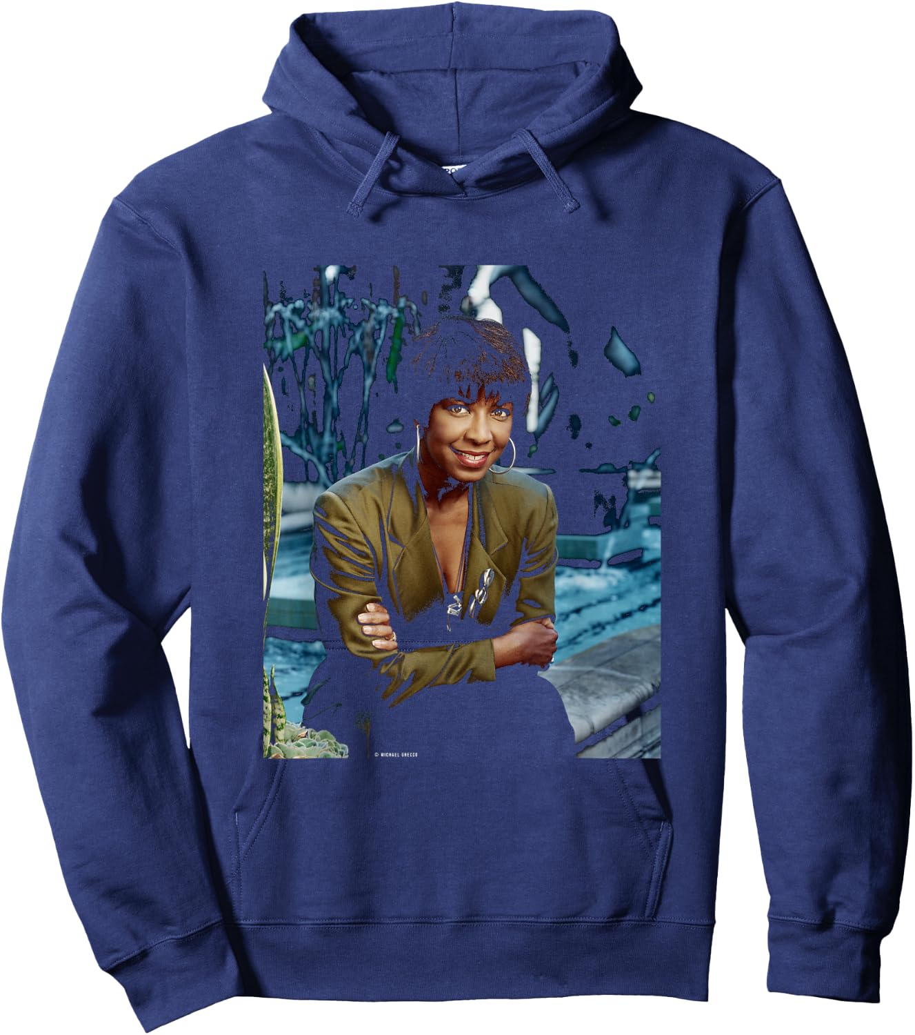 Unforgettable Natalie Cole NAT King Cole Michael Grecco Hoodie - Hoodie | Navy