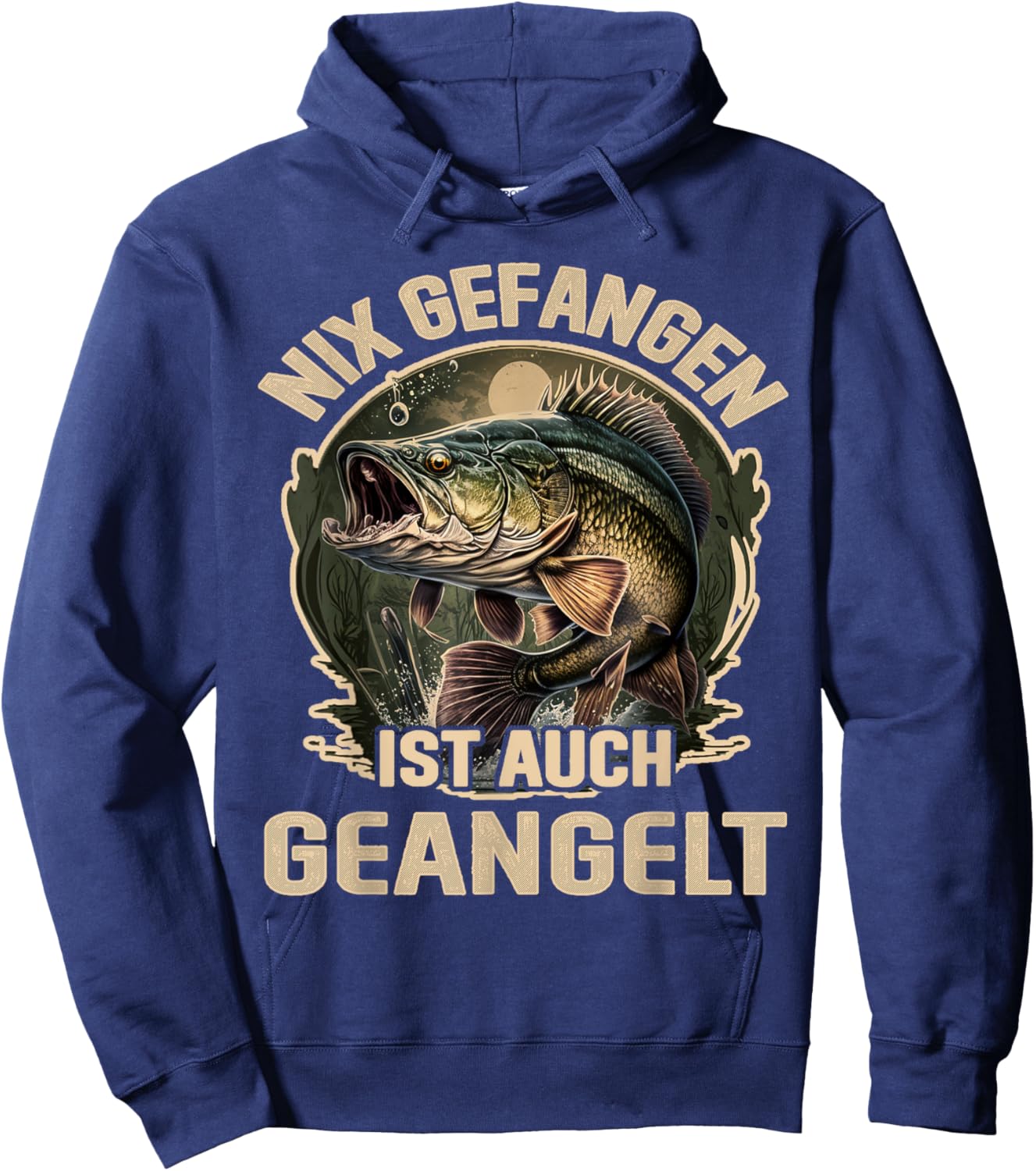 Angler Angeln lustige Angelsprüche Geschenk, Lustiges Angel , Schwarz, S Hoodie - Hoodie | Navy