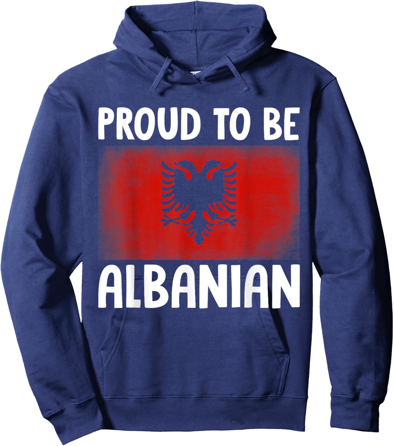 Proud To Be Albanian Albanian National Hero Eagle Kosovo Alb Hoodie - Hoodie | Navy