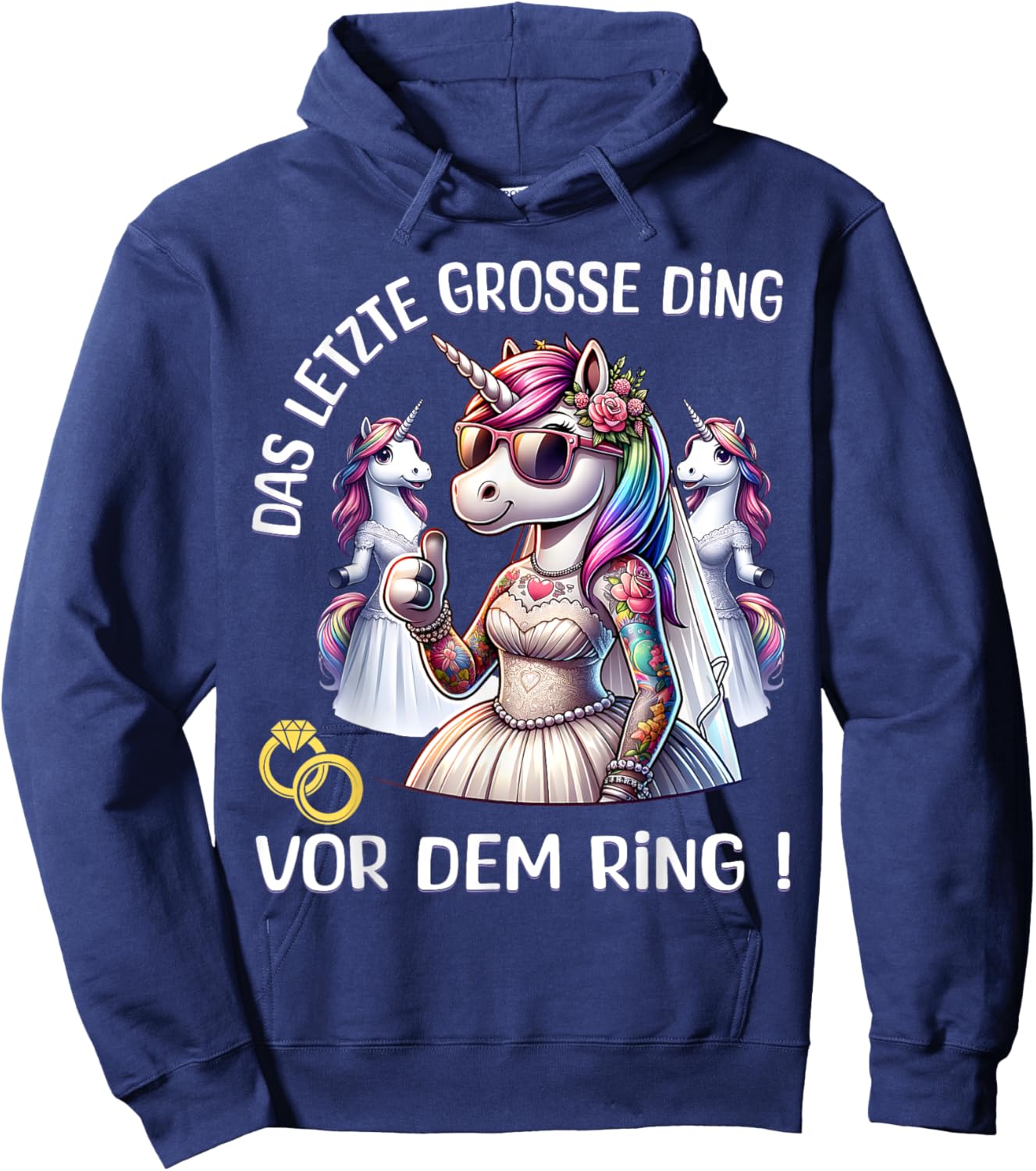 JGA Team Braut Junggesellinnenabschied Poltern Frauen Hoodie - Hoodie | Navy