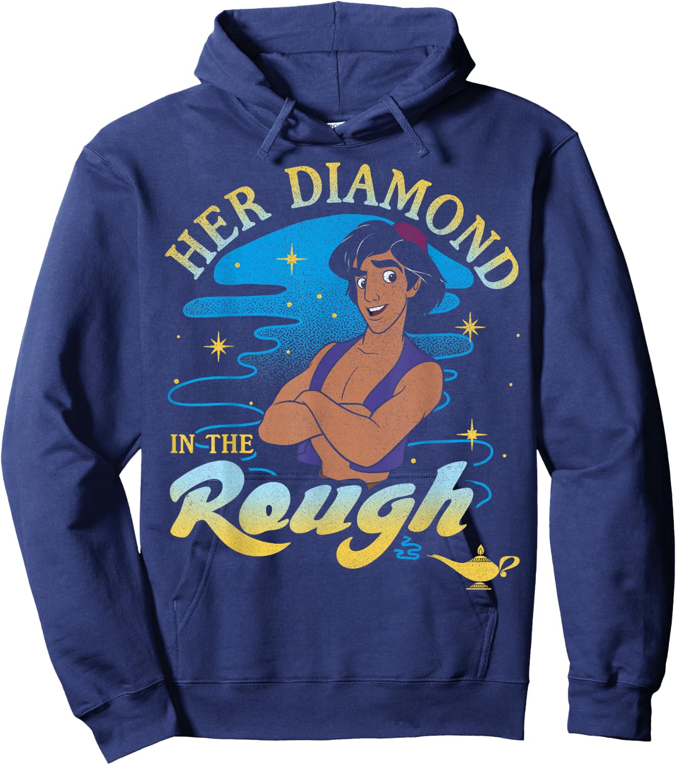 Disney Aladdin Her Diamond In The Rough Portrait Hoodie - Hoodie | Navy