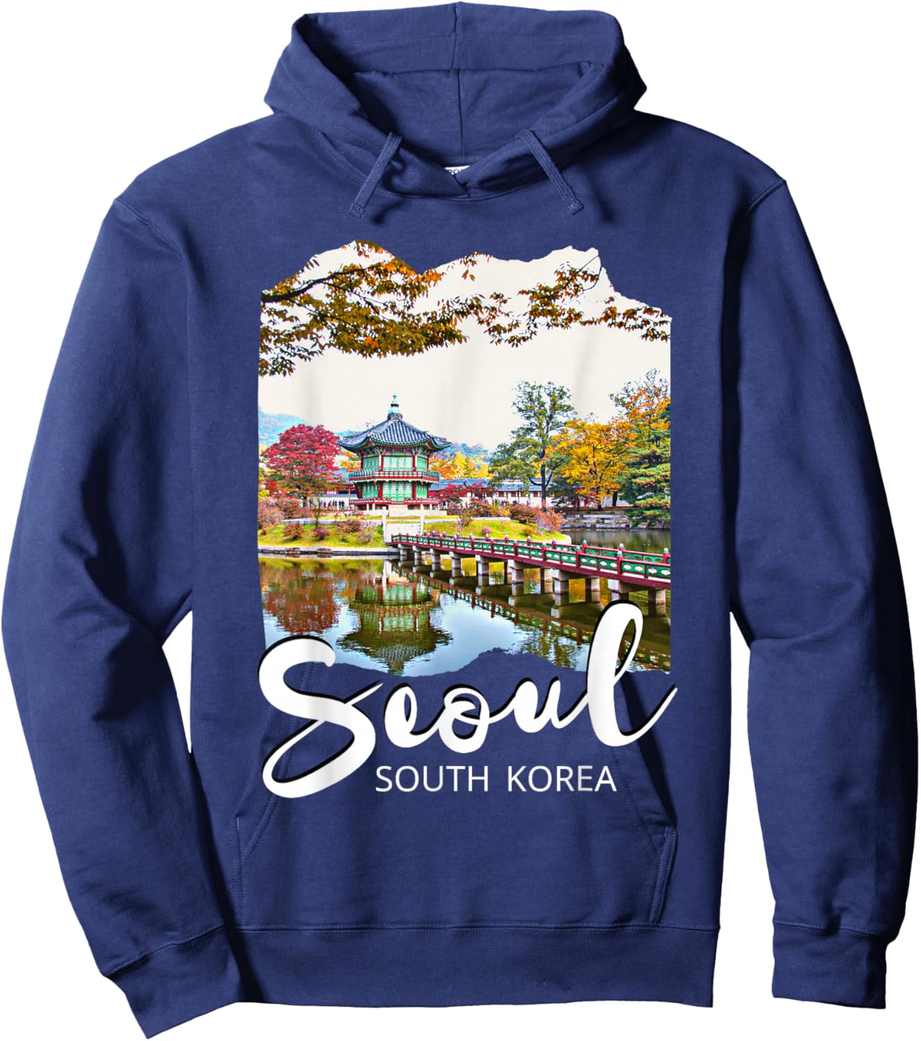 Seoul Souvenir / Seoul South Korea Hoodie - Hoodie | Navy