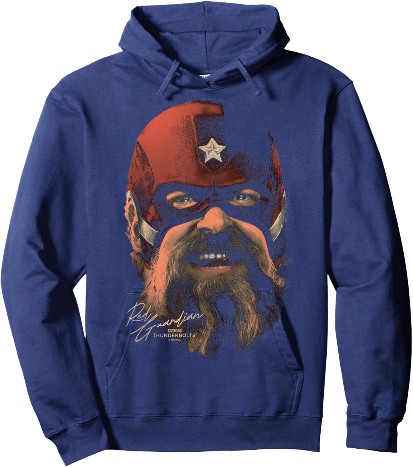 Marvel's Thunderbolts - Red Guardian Portrait Hoodie - Hoodie | Navy